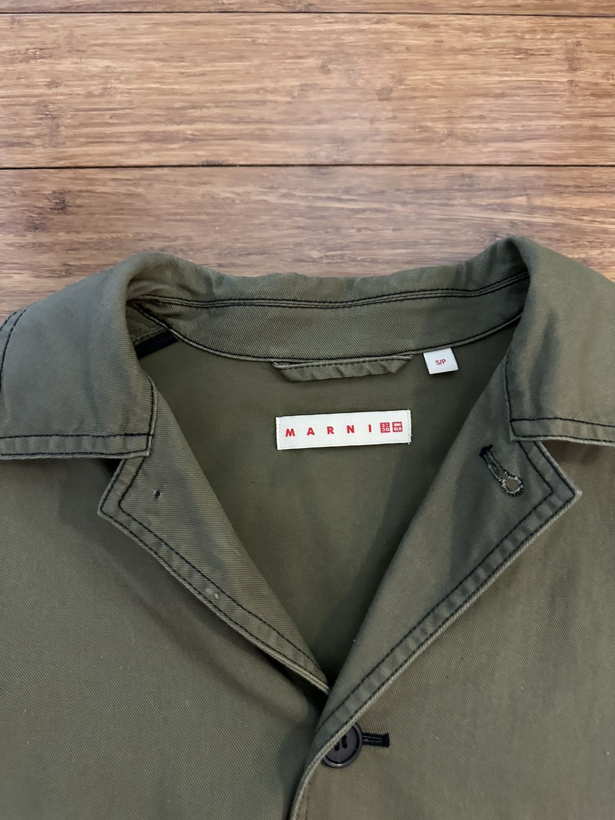 Marni × Uniqlo Marni Olive Utility Canvas Jacket Size US S / EU 44-46 / 1 - 3 Thumbnail