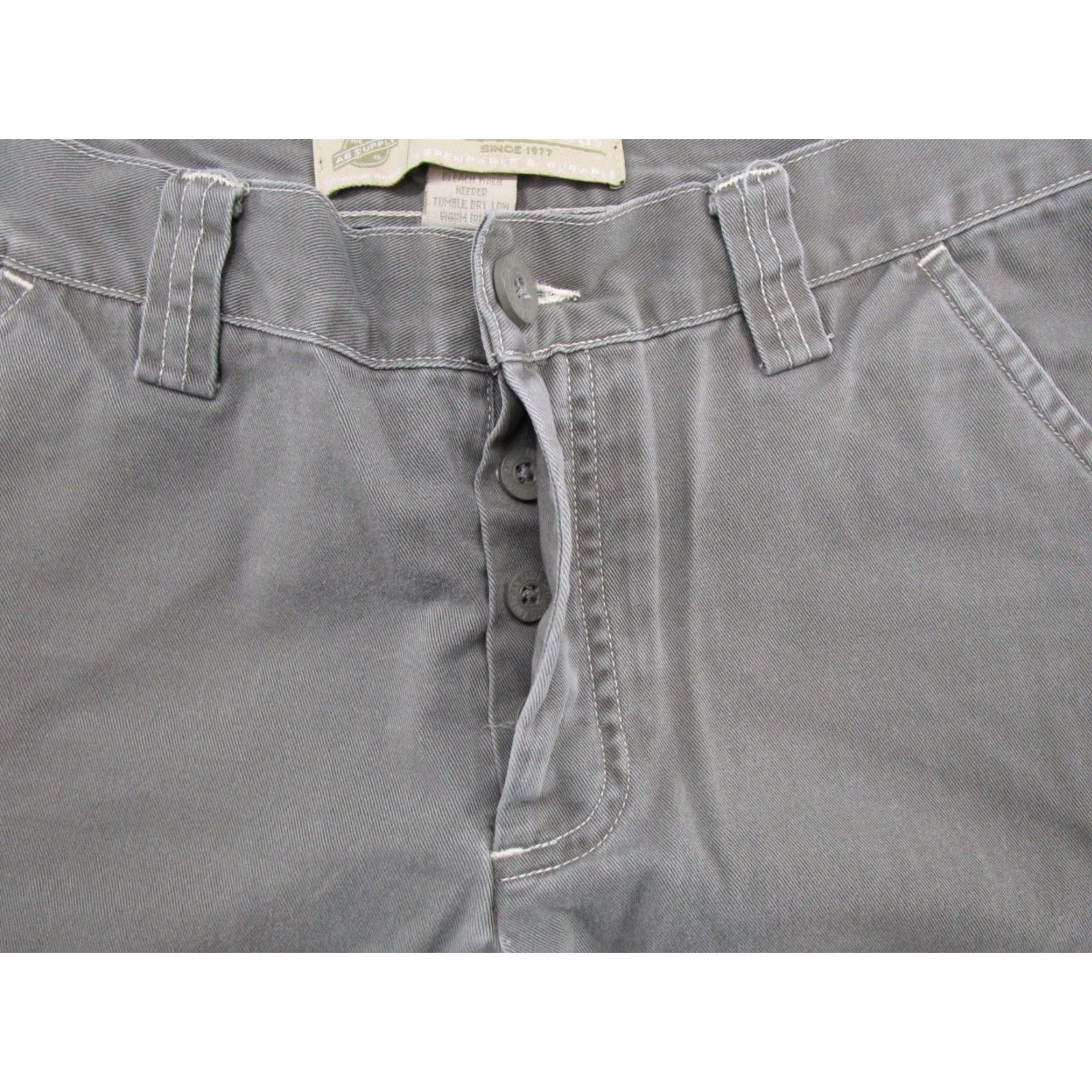 American Eagle Outfitters American Eagle Outfitters Cargo Pants Women's Size 2 Green Cotton Blend Bootcut Pockets Drawstring Button Fly Low-Travel Workwear Casual RegularRise Size 26" / US 2 / IT 38 - 4 Thumbnail
