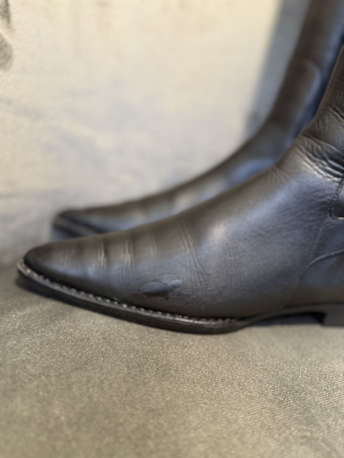 Gucci Gucci by Tom Ford Rare Vintage Moto Racing Y2K Leather boots Size US 7 / IT 37 - 6 Thumbnail