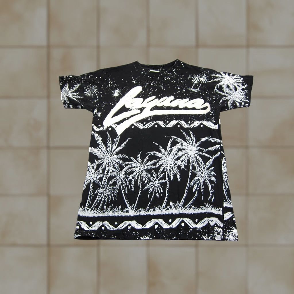 Vintage Laguna Shirt Adult Small Black Palm Trees All Over Print 90s Mens T-Shirt Vintage Size US S / EU 44-46 / 1 - 1 Thumbnail