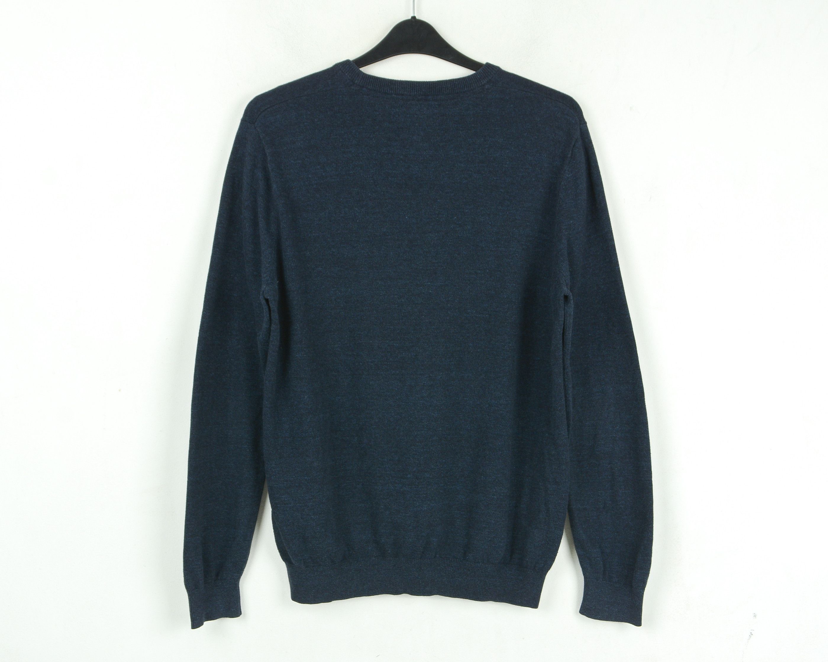 Designer × Other Sweater Man XL Cotton Crew Neck Jumper Pullover Navy Blue Size US XL / EU 56 / 4 - 4 Thumbnail