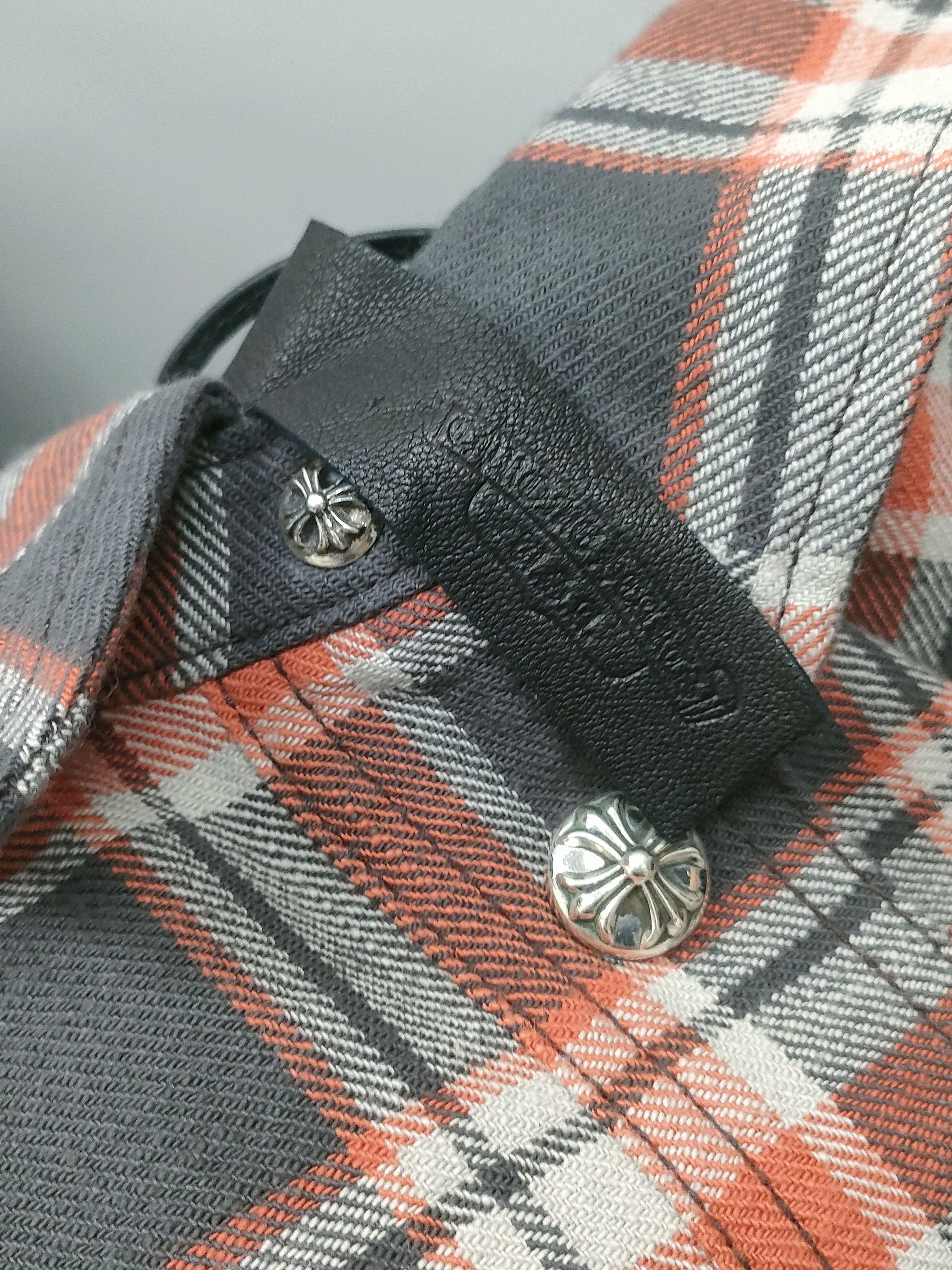 Chrome Hearts Chrome Hearts Black & Red Plaid Cropped Flannel Shirt Jacket Size US S / EU 44-46 / 1 - 5 Thumbnail