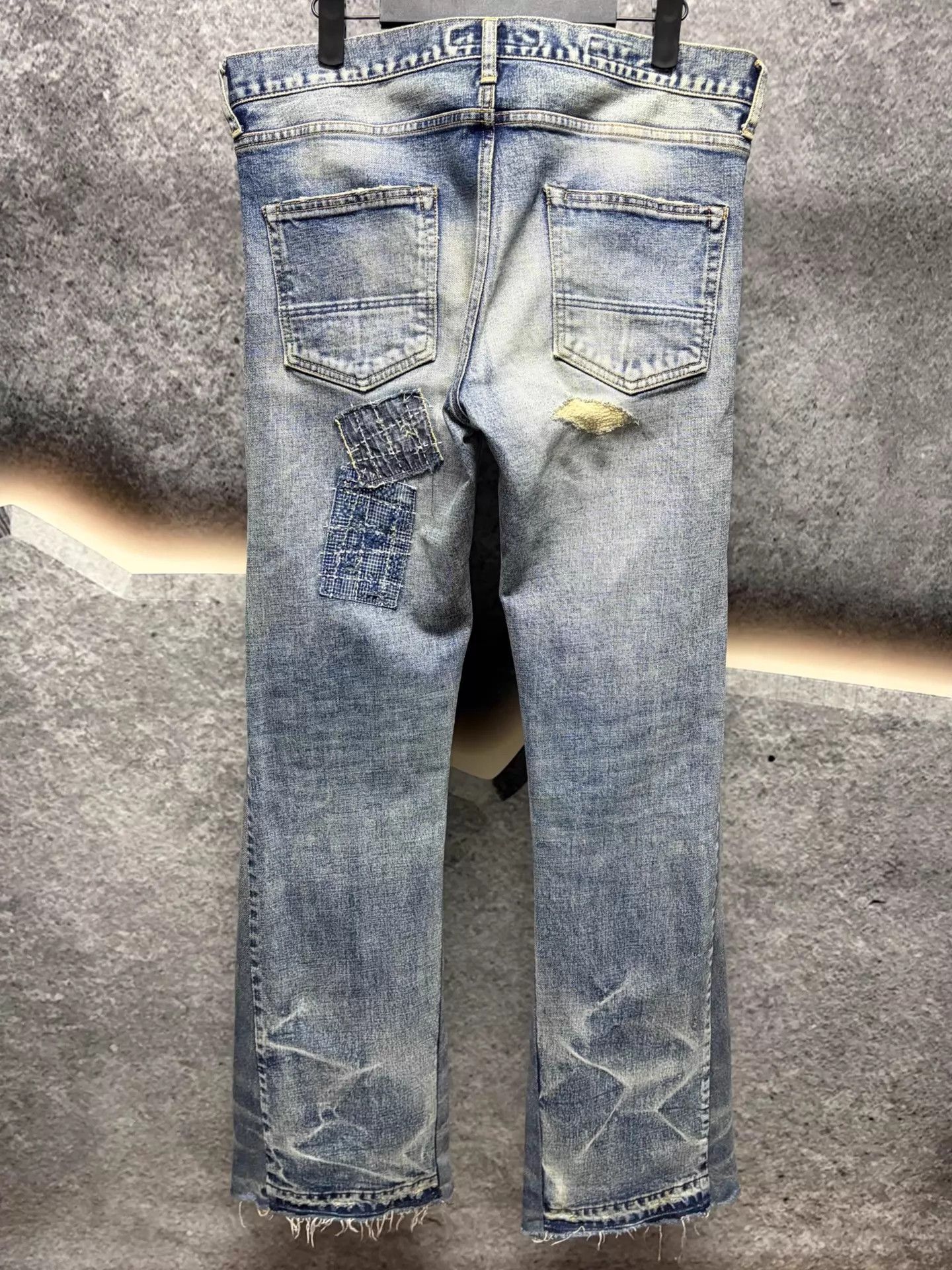 FDMTL FDMTL Patchwork Distressed GalleryDept WideLeg Japan Size US 32 / EU 48 - 2 Thumbnail