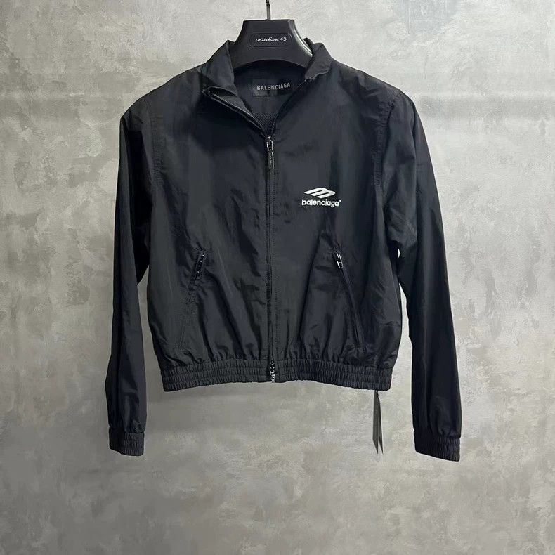 Balenciaga Balenciaga black monogram logo print jacket 2501-Nextarrow Size S / US 4 / IT 40 - 1 Thumbnail