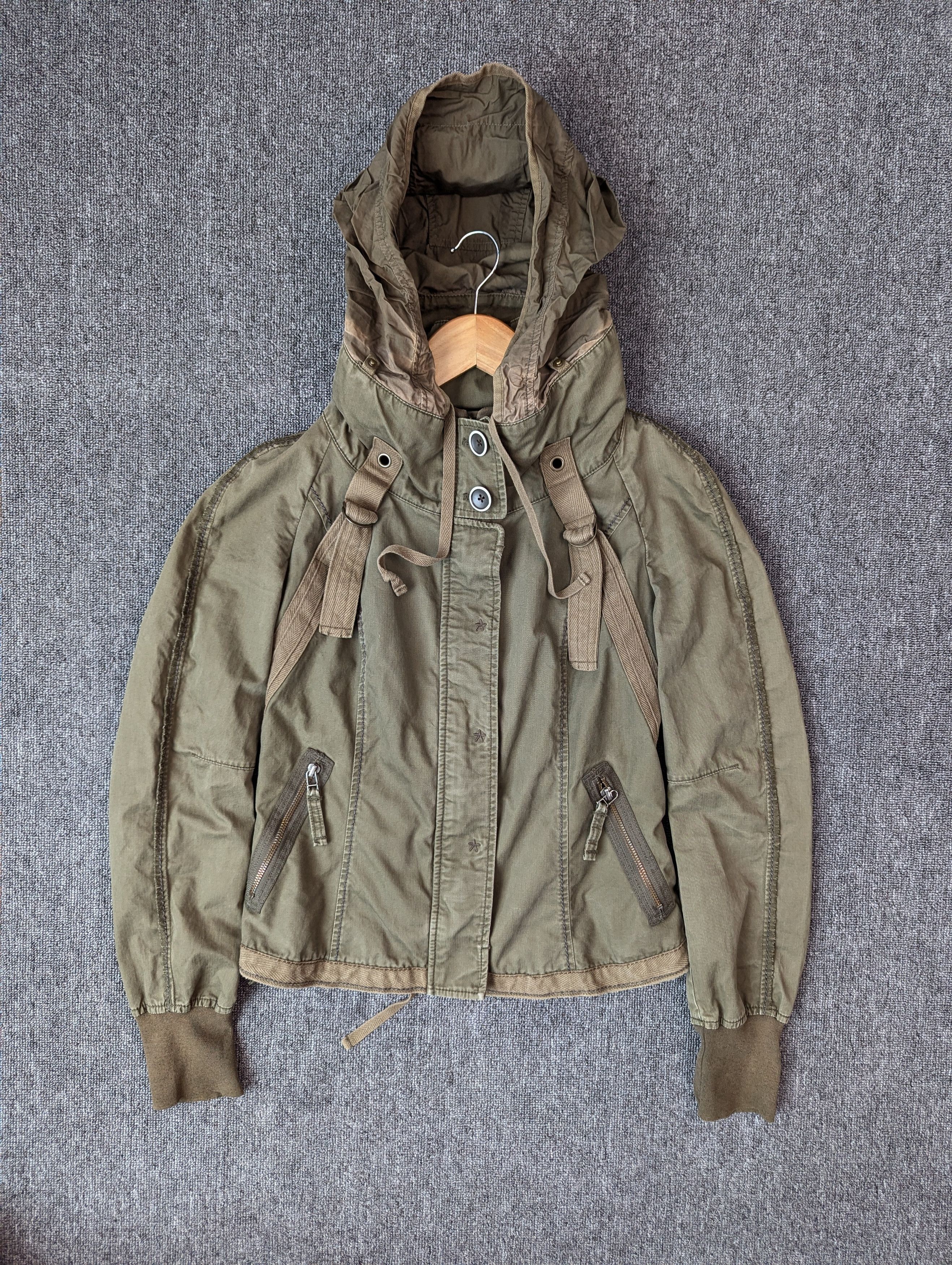 Marithe + Francois Girbaud Marithe Francois Girbaud Tactical Military Hooded Jacket Size M / US 6-8 / IT 42-44 - 9 Thumbnail