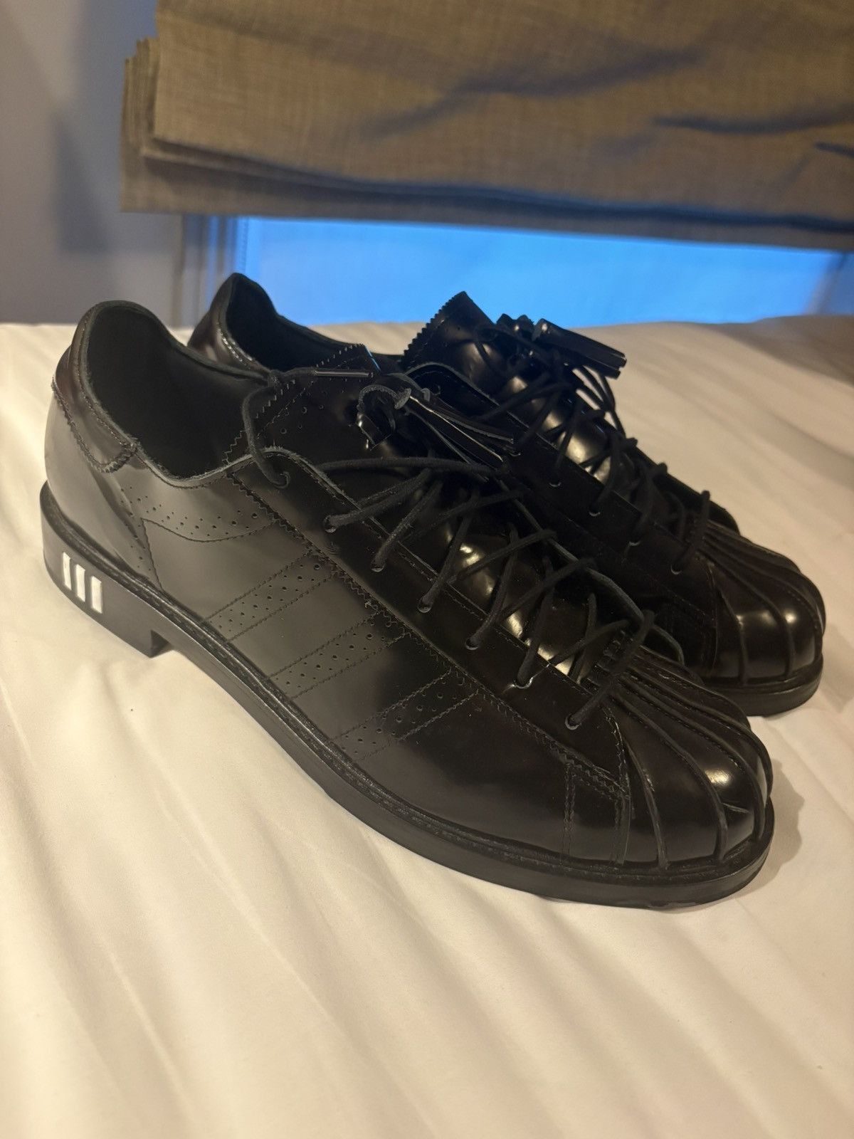 Adidas adidasadidas x CLOT Dress Superstar 'Black White' Size US 13 / EU 46 - 4 Thumbnail