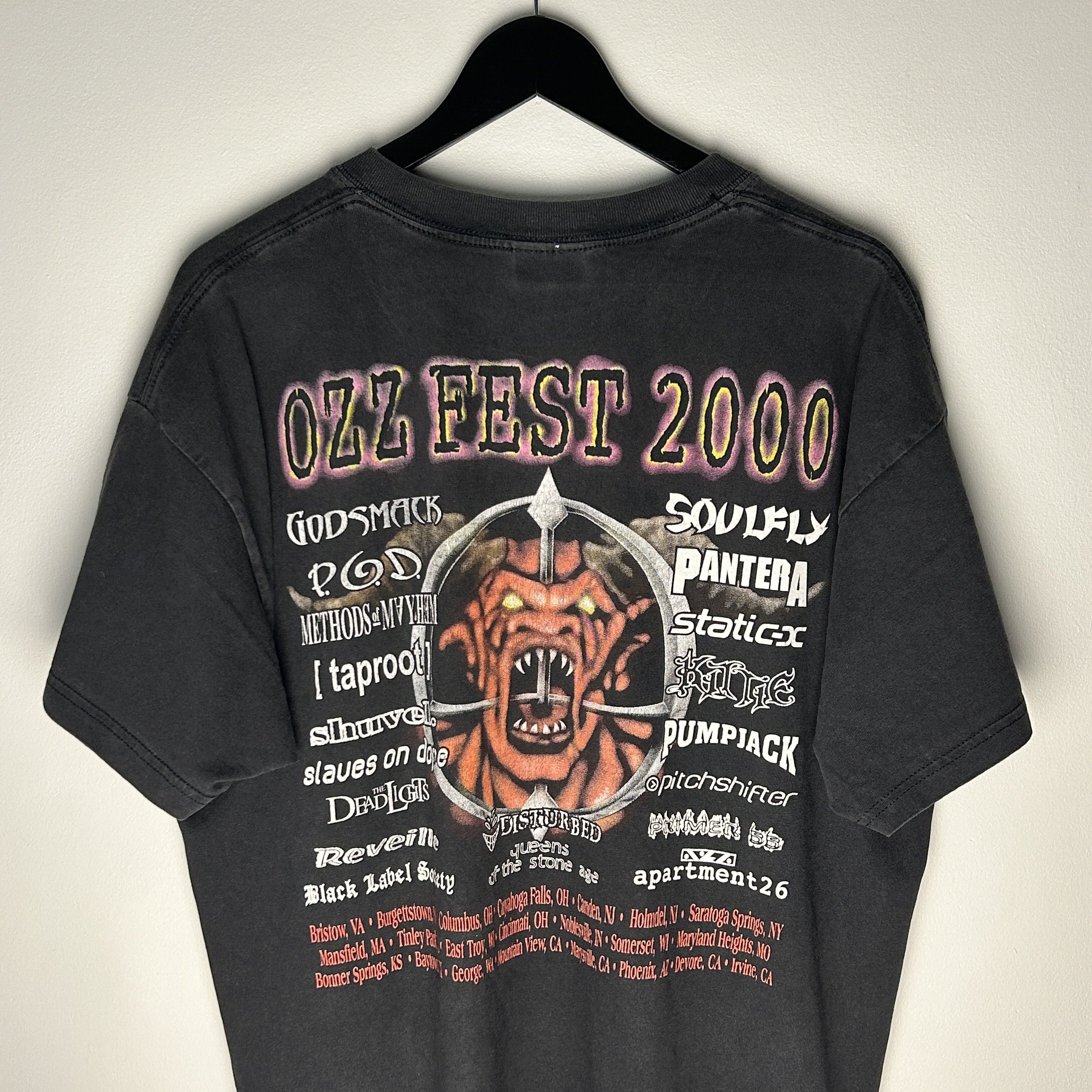 Band Tees Vintage The Ozzfest 2000 Band T-shirt Size US XL / EU 56 / 4 - 4 Thumbnail