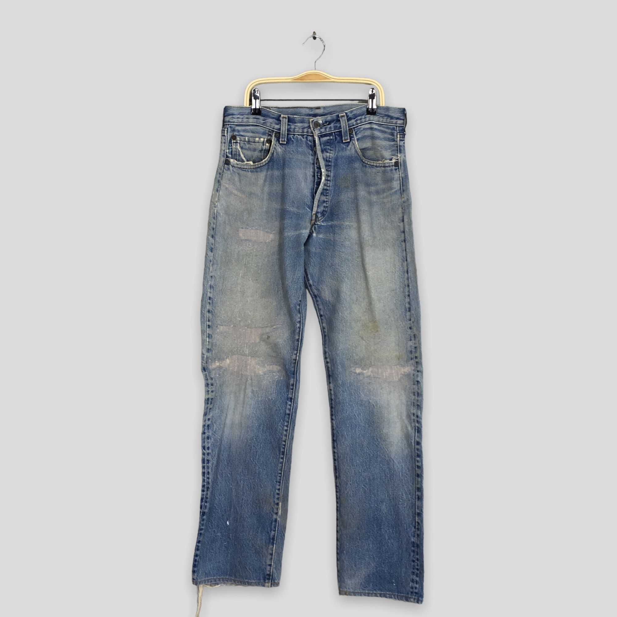 Size 29x30 Vintage 70s Levi's 501 Selvedge Jeans