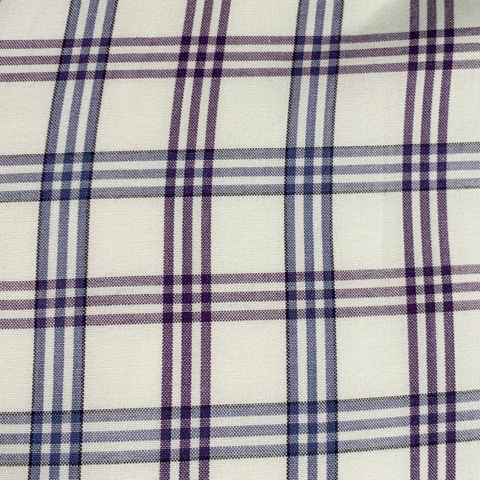 Isaia Multi Color Plaid Cotton Spread Collar Long Sleeve Shirt Size US M / EU 48-50 / 2 - 2 Thumbnail