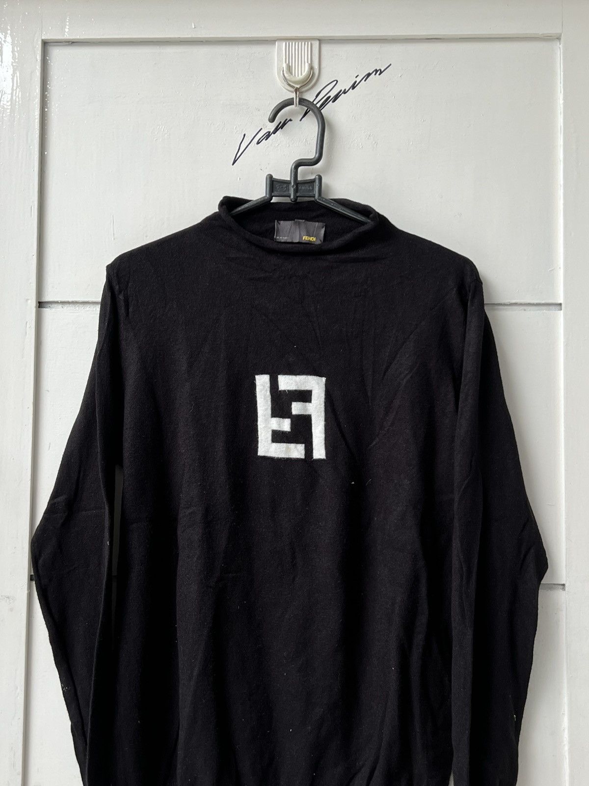 Fendi Fendi Black Knit Long Sleeve T-shirt Size US XS / EU 42 / 0 - 8 Thumbnail
