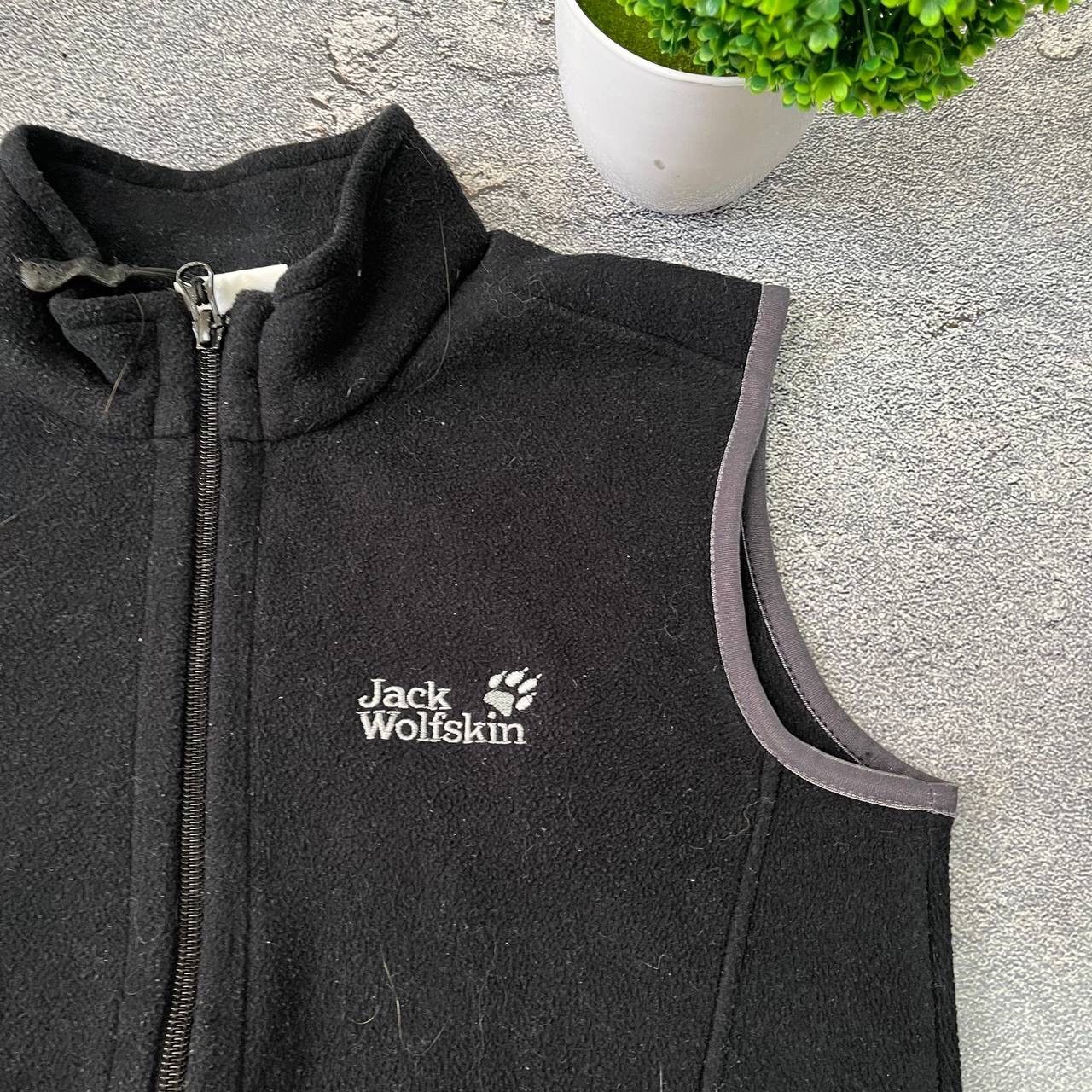 Vintage Womens Jack Wolfskin Fleece outdoor vest black polartec Size S / US 4 / IT 40 - 11 Thumbnail