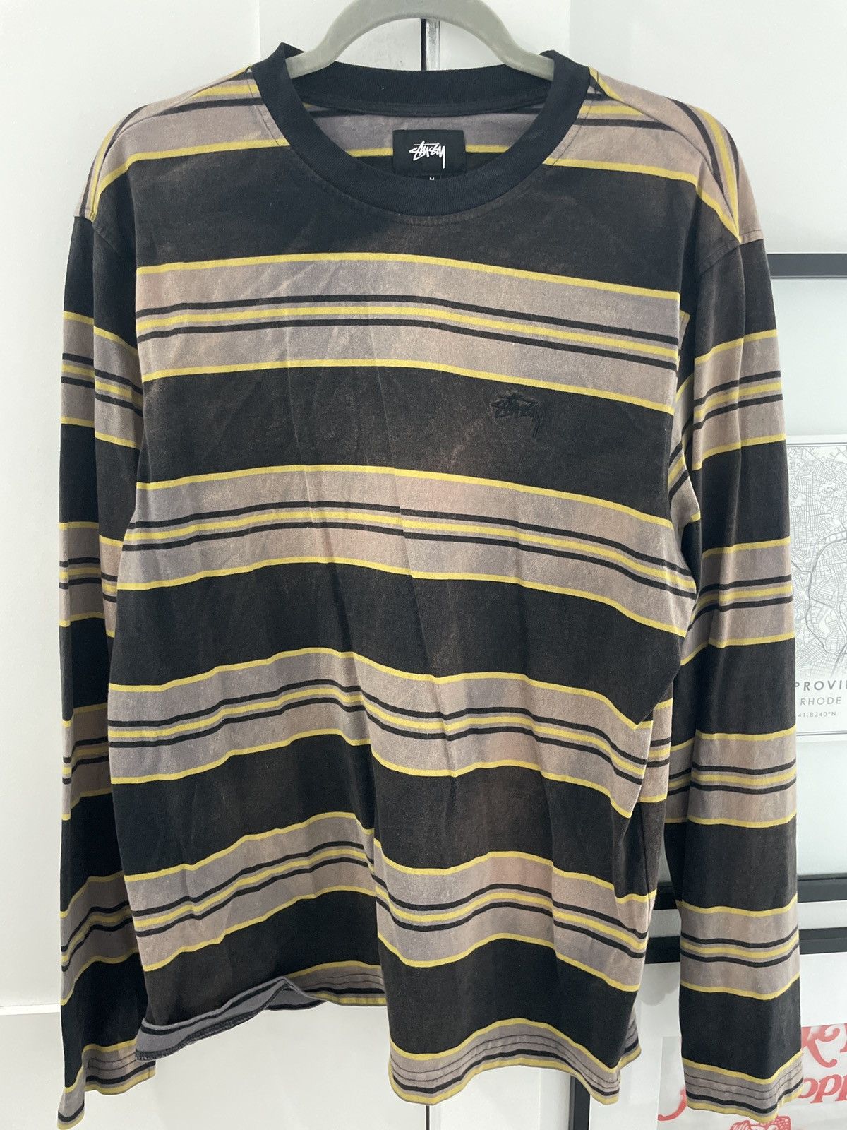 Stussy Stussy Long Sleeved Stripe Tee Size M Size US M / EU 48-50 / 2 - 1 Thumbnail