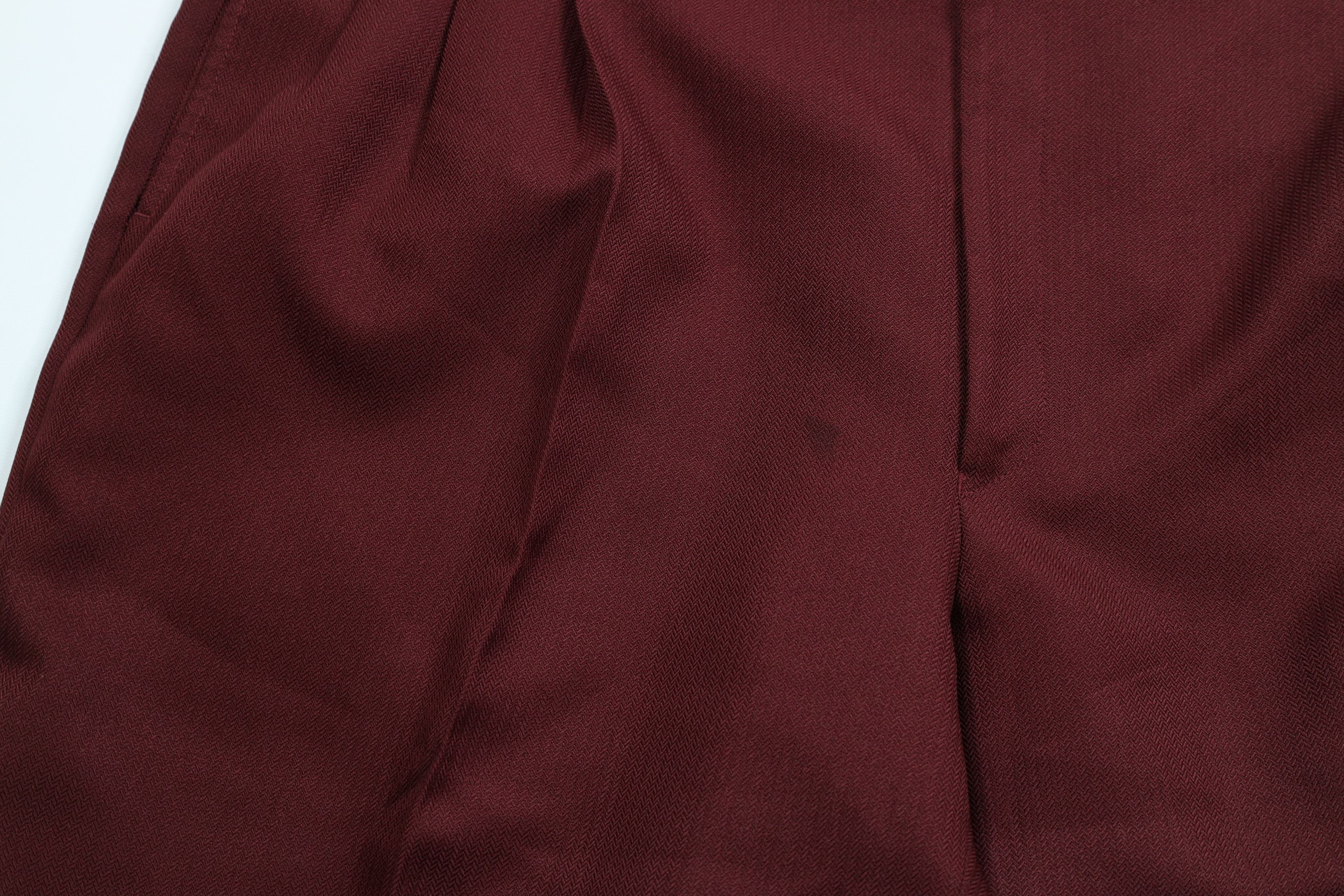 Vintage Vintage 90s Streetwear Knit Wide Leg Chino Pants Red Size US 44 / EU 60 - 5 Thumbnail