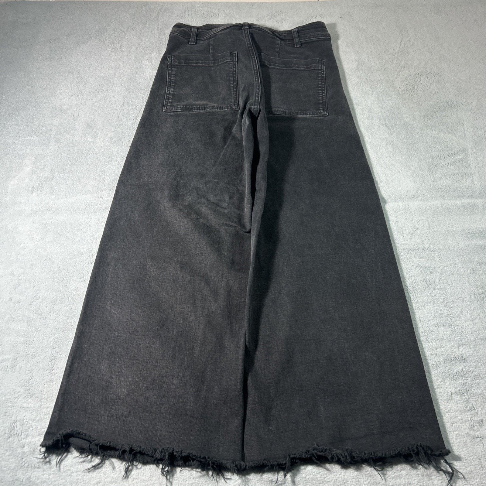Zara Beyond Baggy Jeans Women 28x25 Hamilton Raw Hem Baggie Loose Size 28" / US 6 / IT 42 - 13 Thumbnail