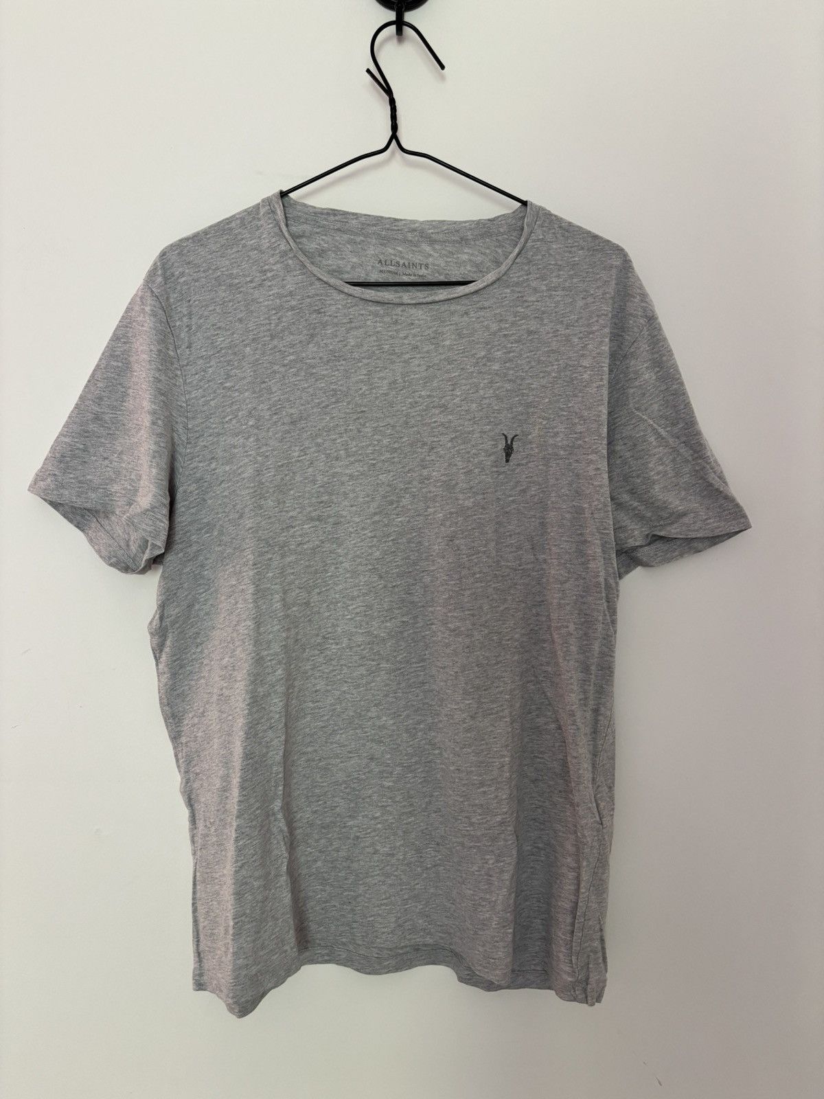 Allsaints AllSaints Medium Grey Marl Minimalist T-Shirt Size US M / EU 48-50 / 2 - 1 Thumbnail