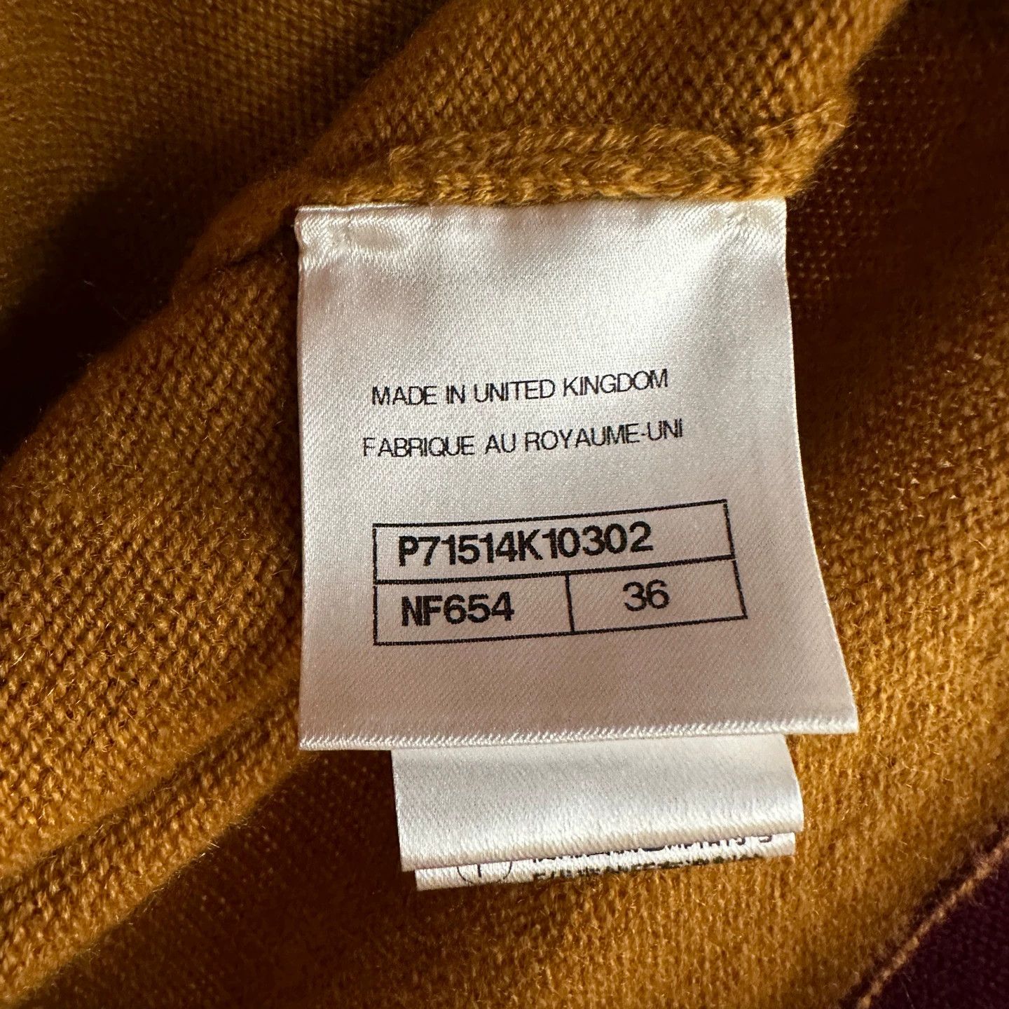 Chanel Chanel may326 21K Orange Cashmere Cardigan 36 Size XS / US 0-2 / IT 36-38 - 4 Thumbnail