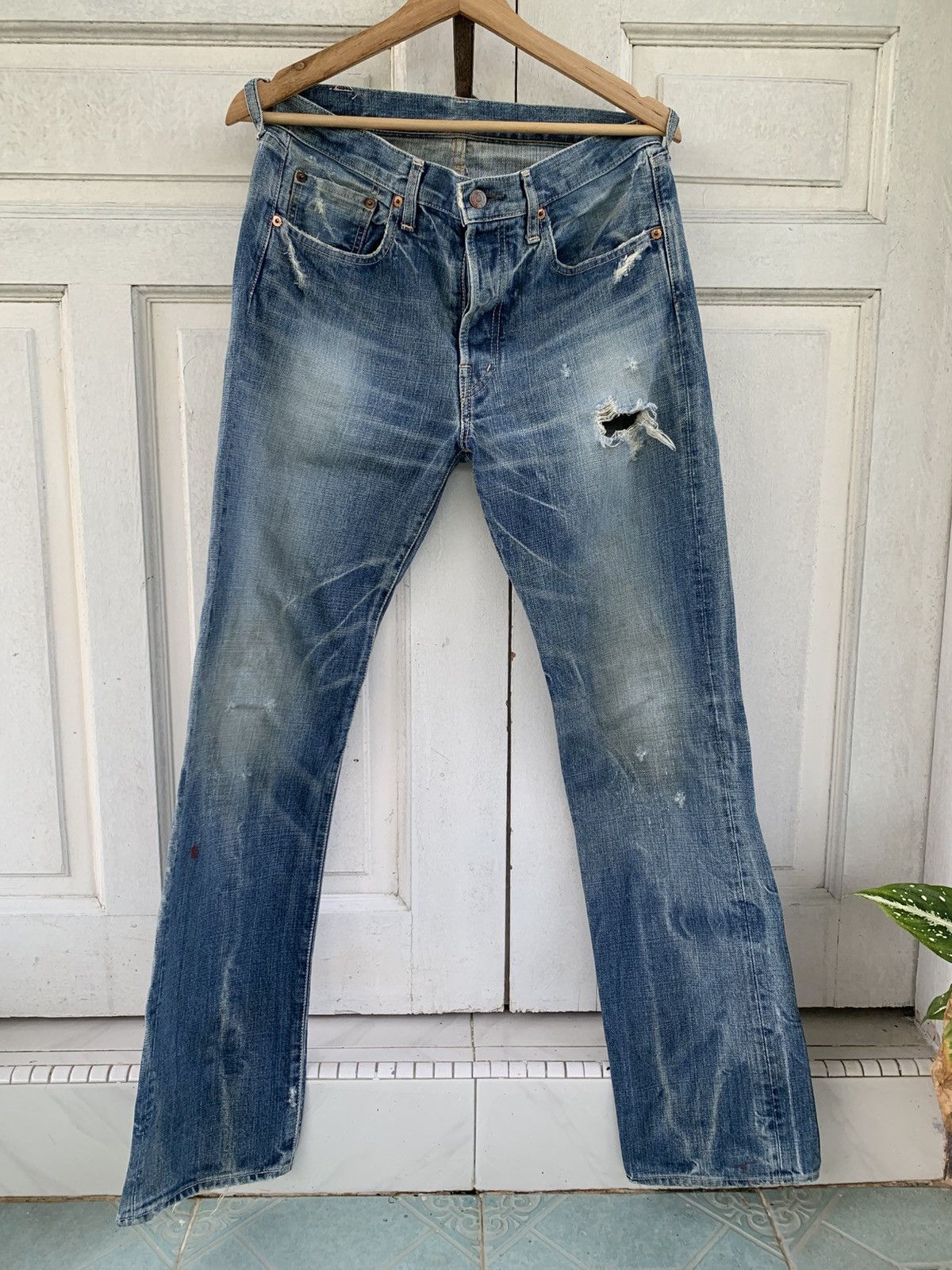 Spellbound Thrashed Distressed Spellbound Denim Jeans Size US 31 - 1 Thumbnail