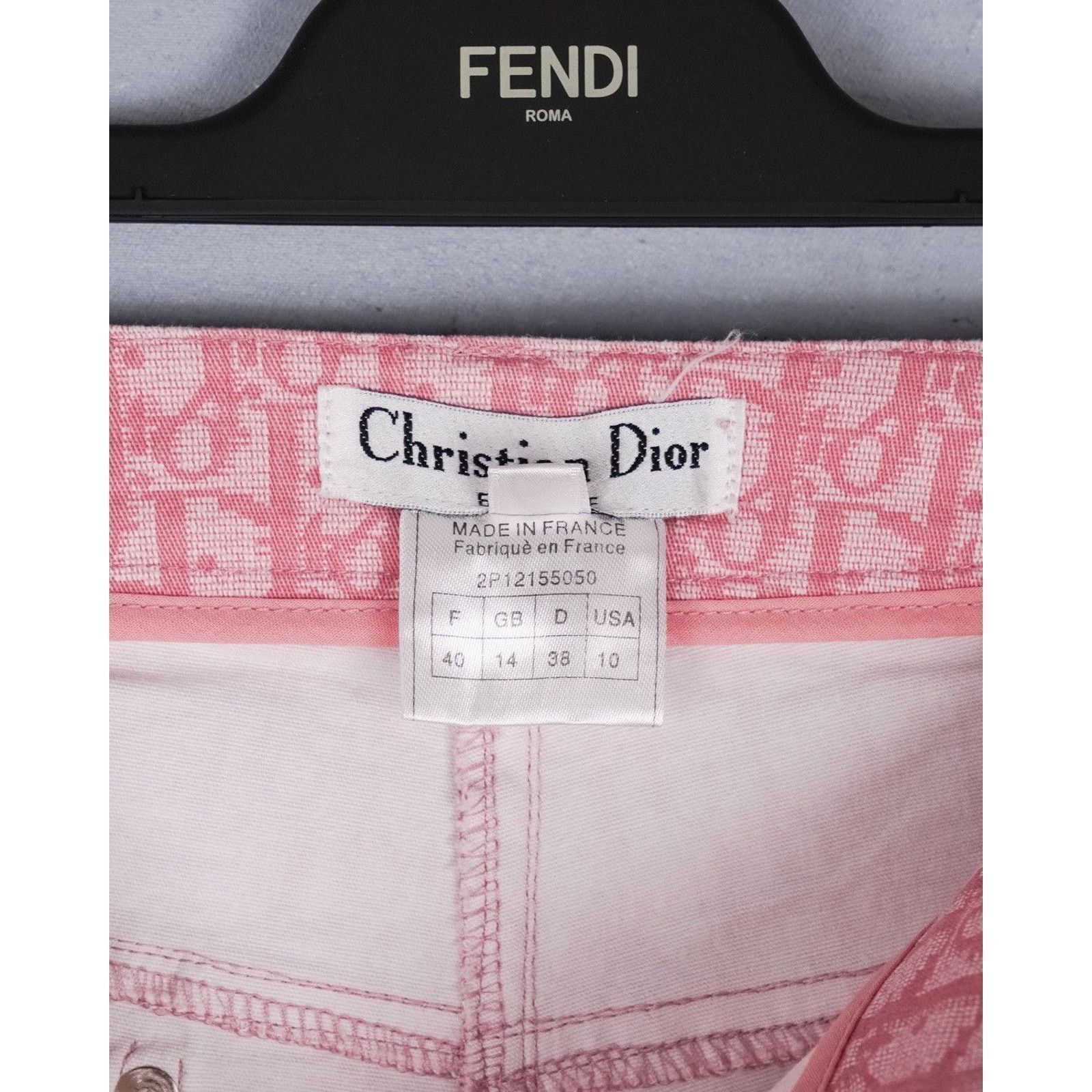 Dior Vintage dior pink women’s monogram logo y2k pants Size 32" / US 10 / IT 46 - 8 Thumbnail