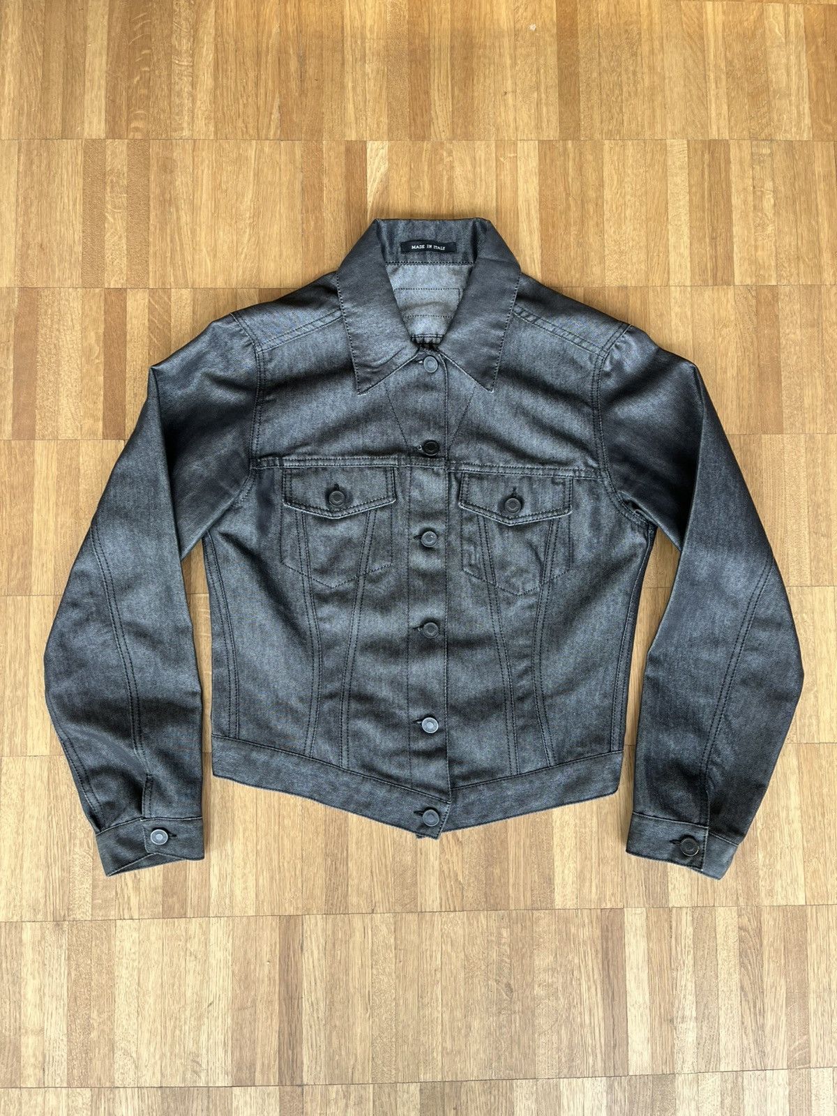 Gucci Gucci by Tom Ford shiny coated denim jacket Size S / US 4 / IT 40 - 1 Thumbnail