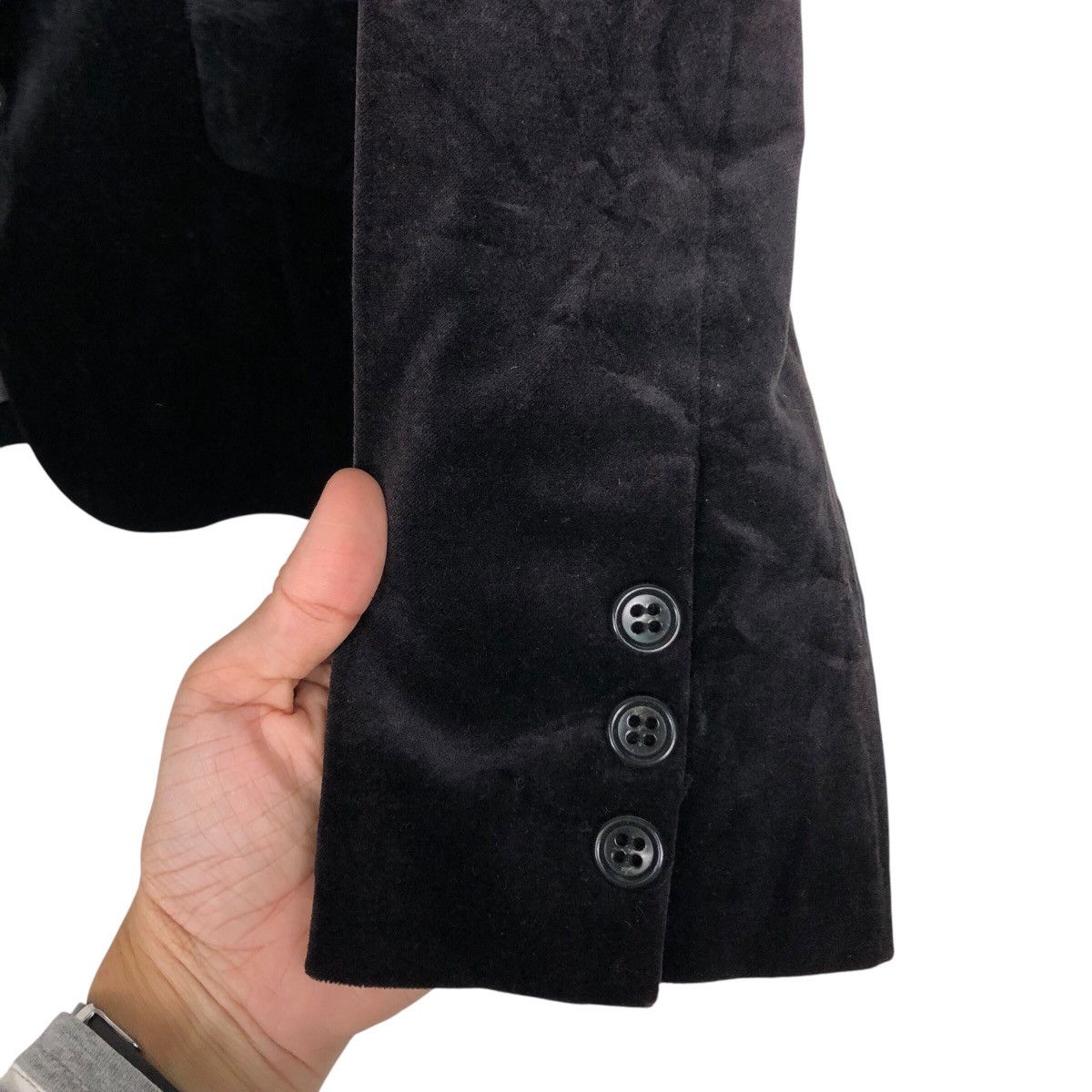 Michel Klein 📌Vintage Cropped Biker Jacket Michel Klein Paris Size M / US 6-8 / IT 42-44 - 16 Thumbnail