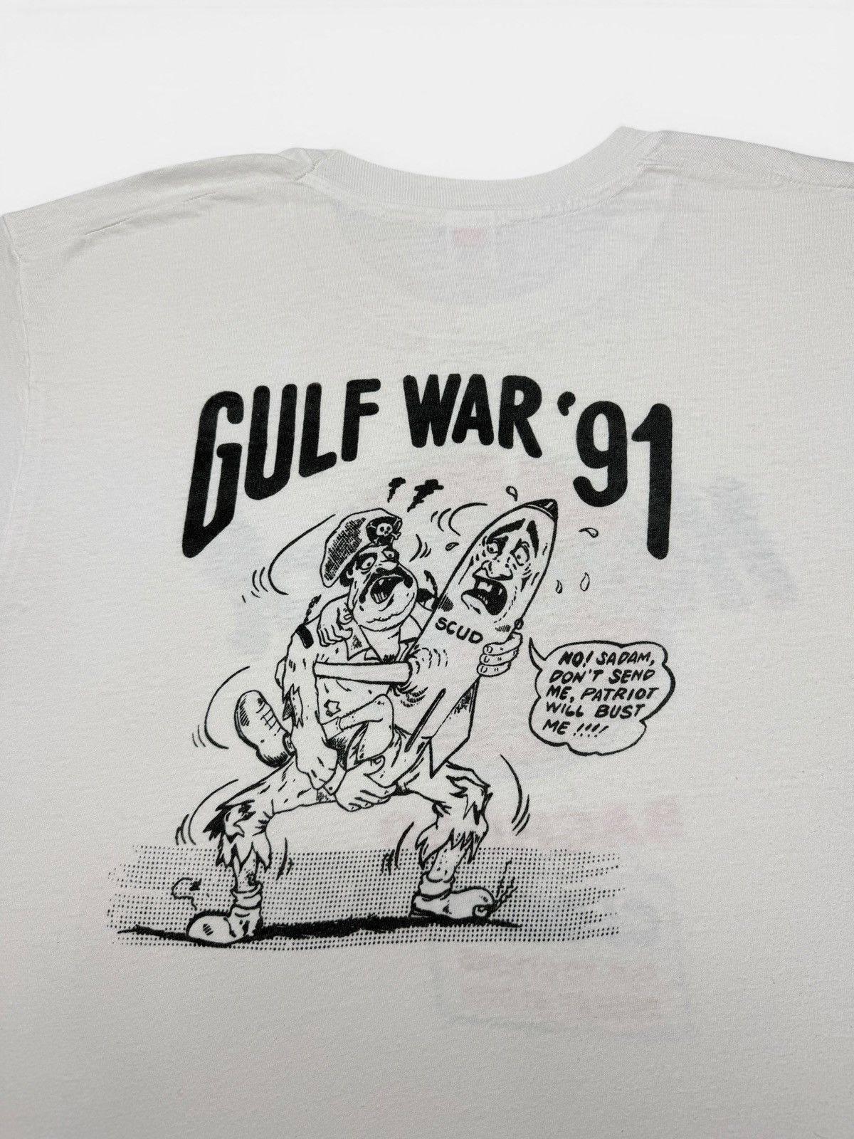 Vintage Vintage 1991 Gulf War Political Hard Rock Tee Shirt Size US XL / EU 56 / 4 - 3 Thumbnail