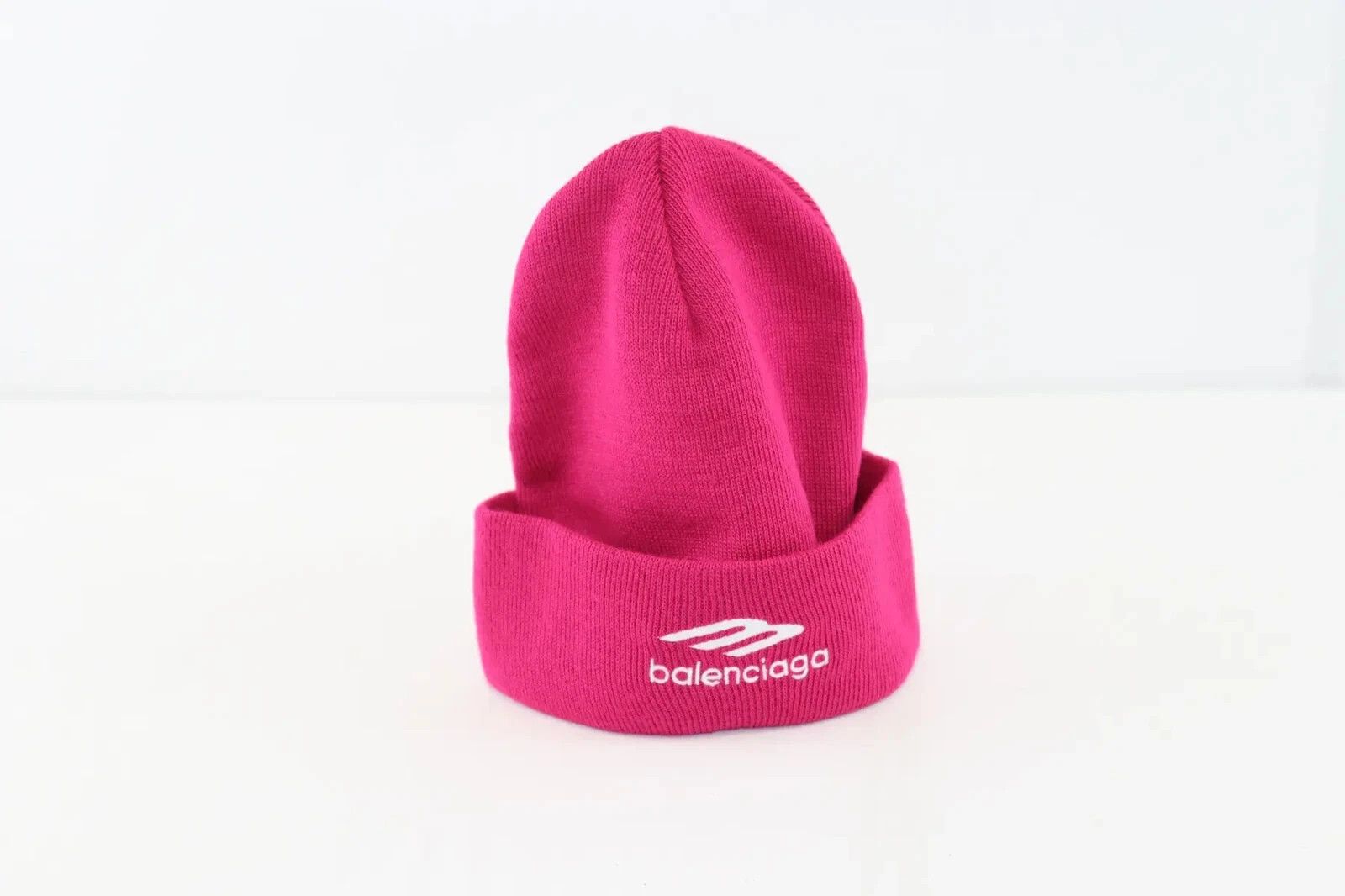 Balenciaga o1rshd1 Size:1 / Stretchy Knit Sports Beanie Peony Pink Size ONE SIZE - 1 Thumbnail