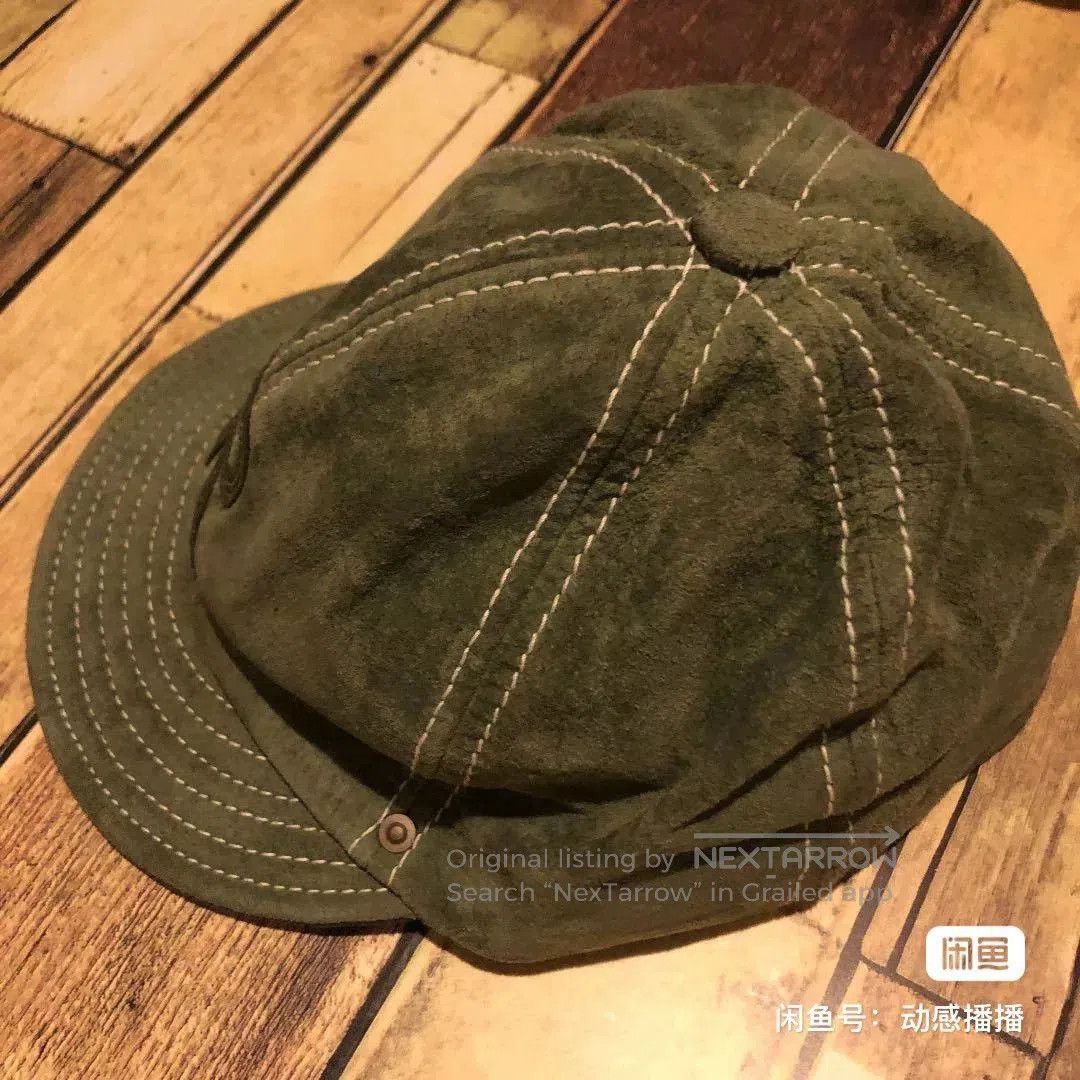Vintage Decho Japanese Leather Baseball Cap. Size ONE SIZE - 6 Thumbnail