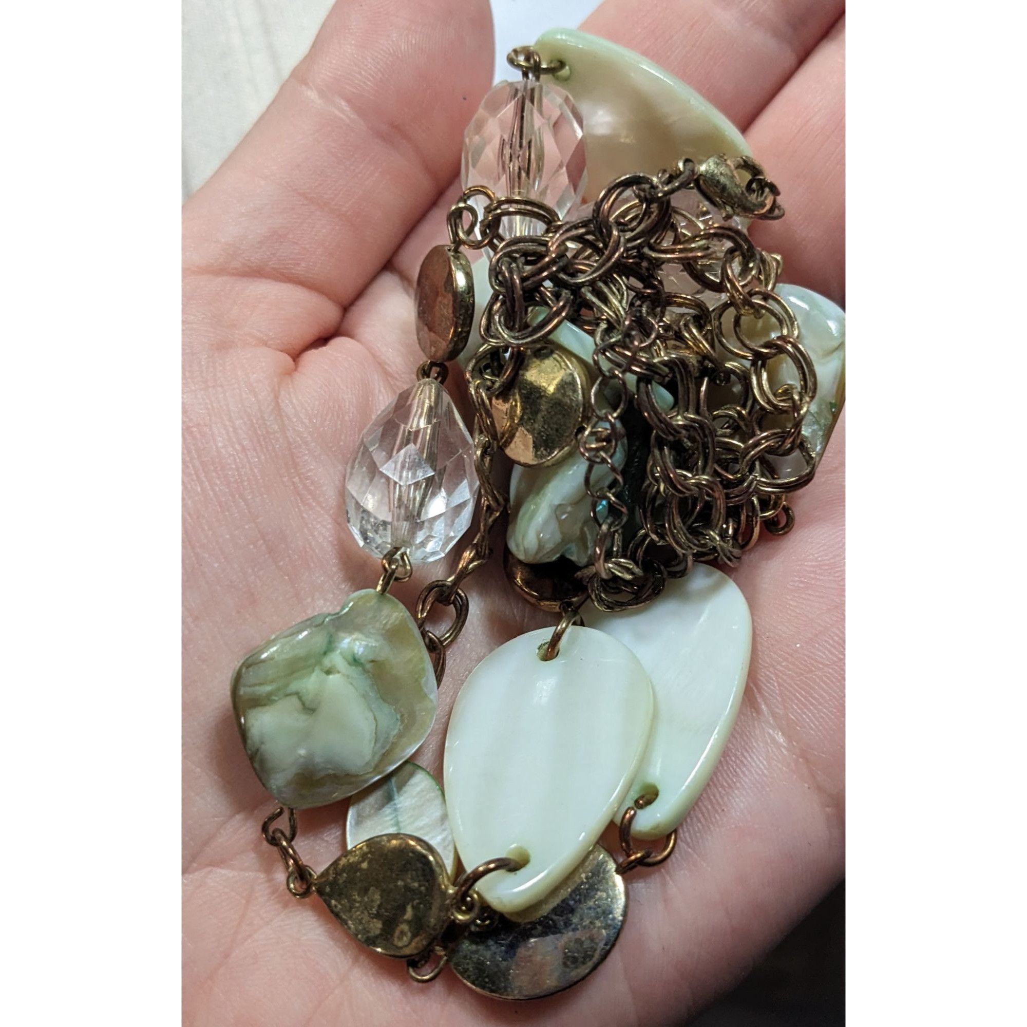 Other Mermaidcore Shell Glass And Metal Beaded Necklace Size ONE SIZE - 3 Thumbnail