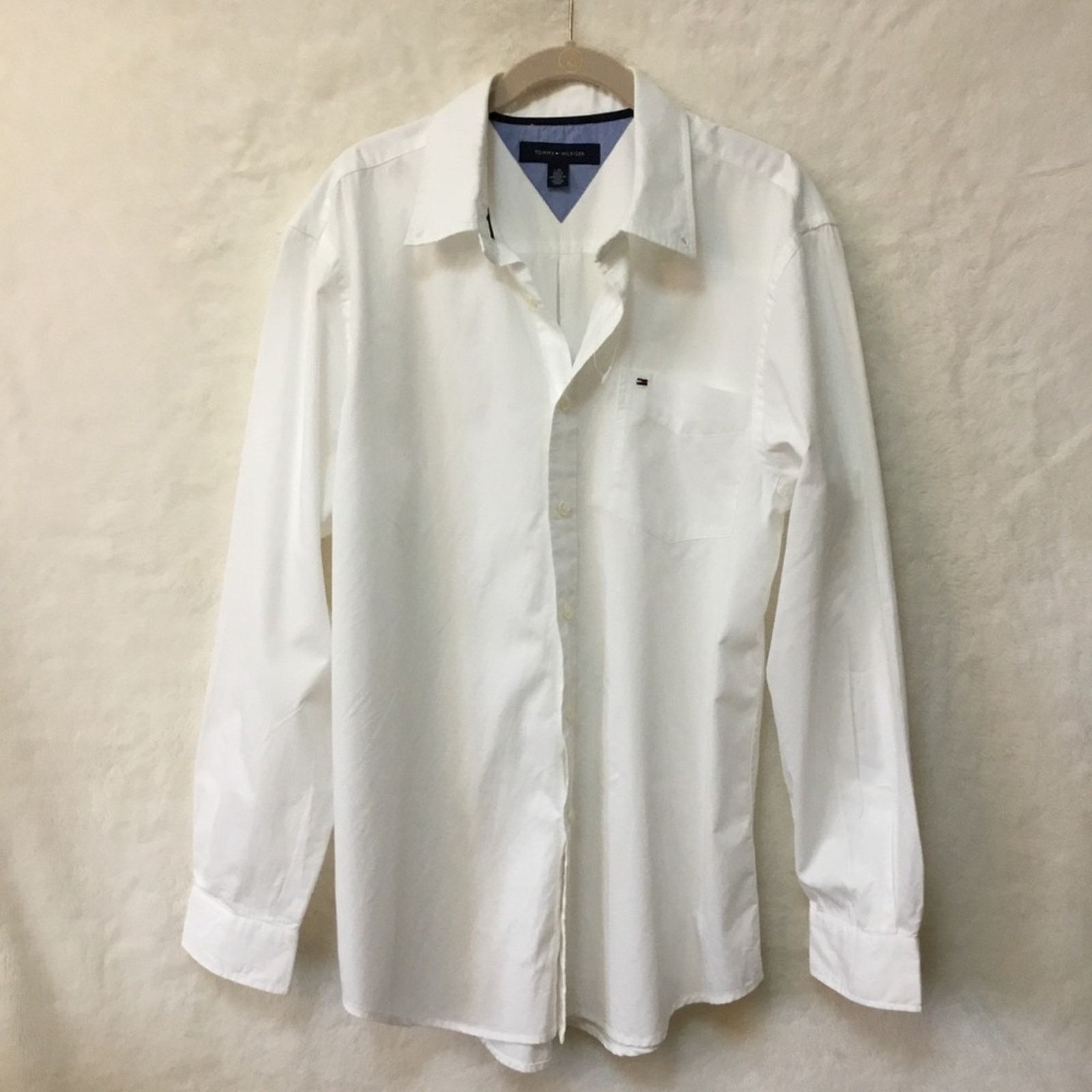 Tommy Hilfiger Tommy Hilfiger White Long Sleeve Button Shirt Size US L / EU 52-54 / 3 - 2 Thumbnail