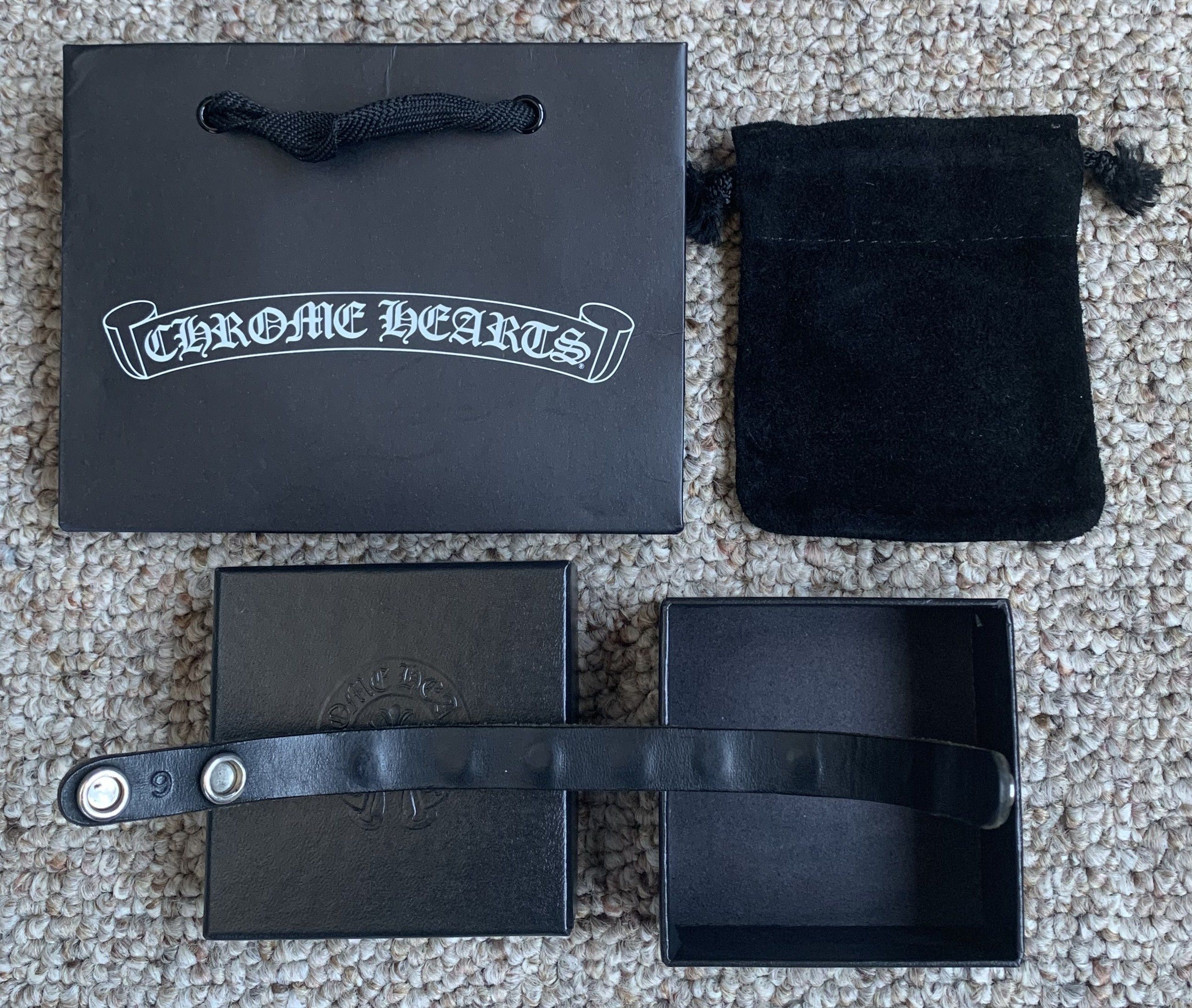 Chrome Hearts Chrome Hearts Adjustable Leather Silver Snap Bracelet Size ONE SIZE - 7 Thumbnail