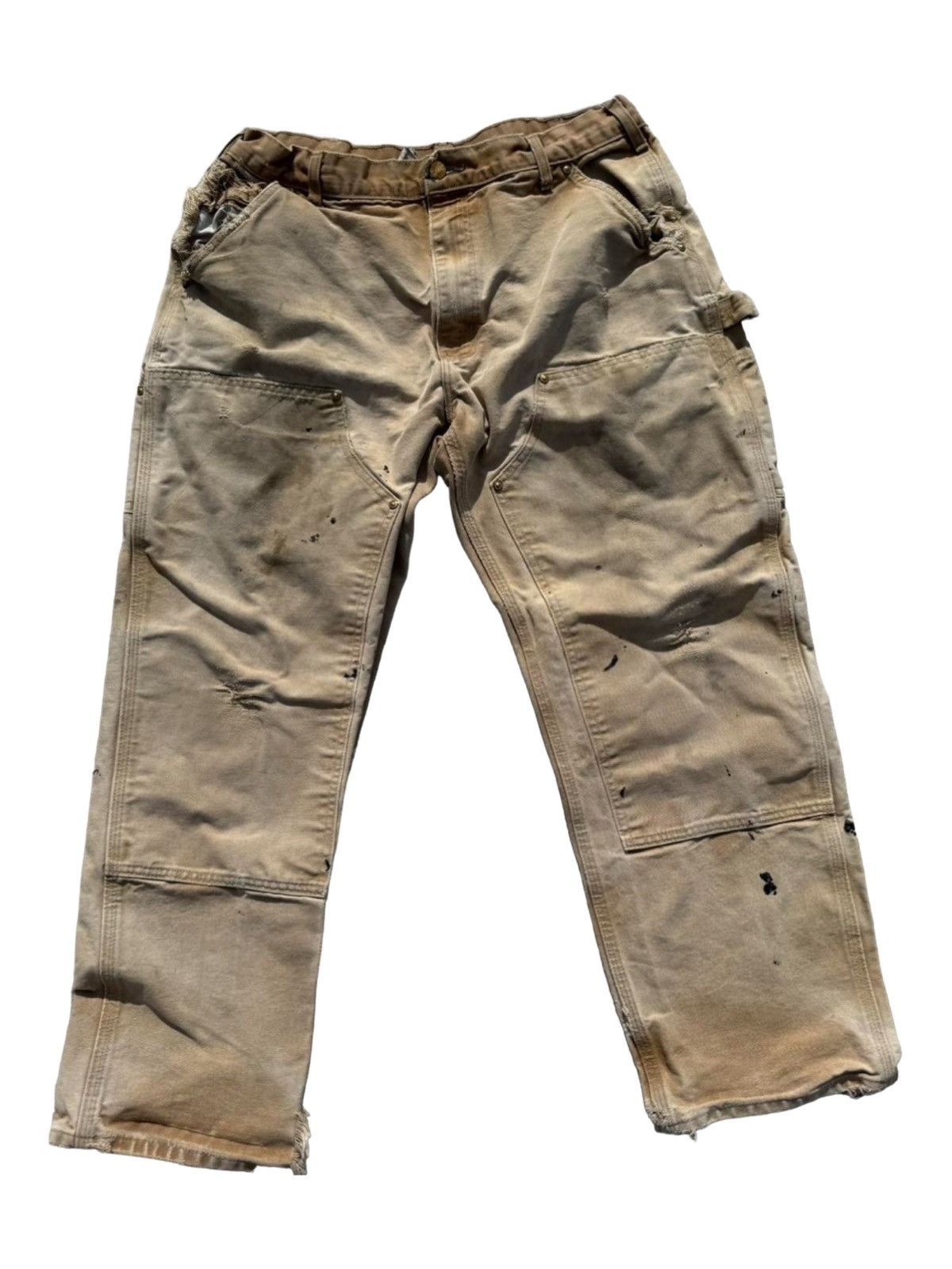 Carhartt Carhartt Double Knee Pants 36x30 Faded & Thrashed Size US 36 / EU 52 - 1 Thumbnail