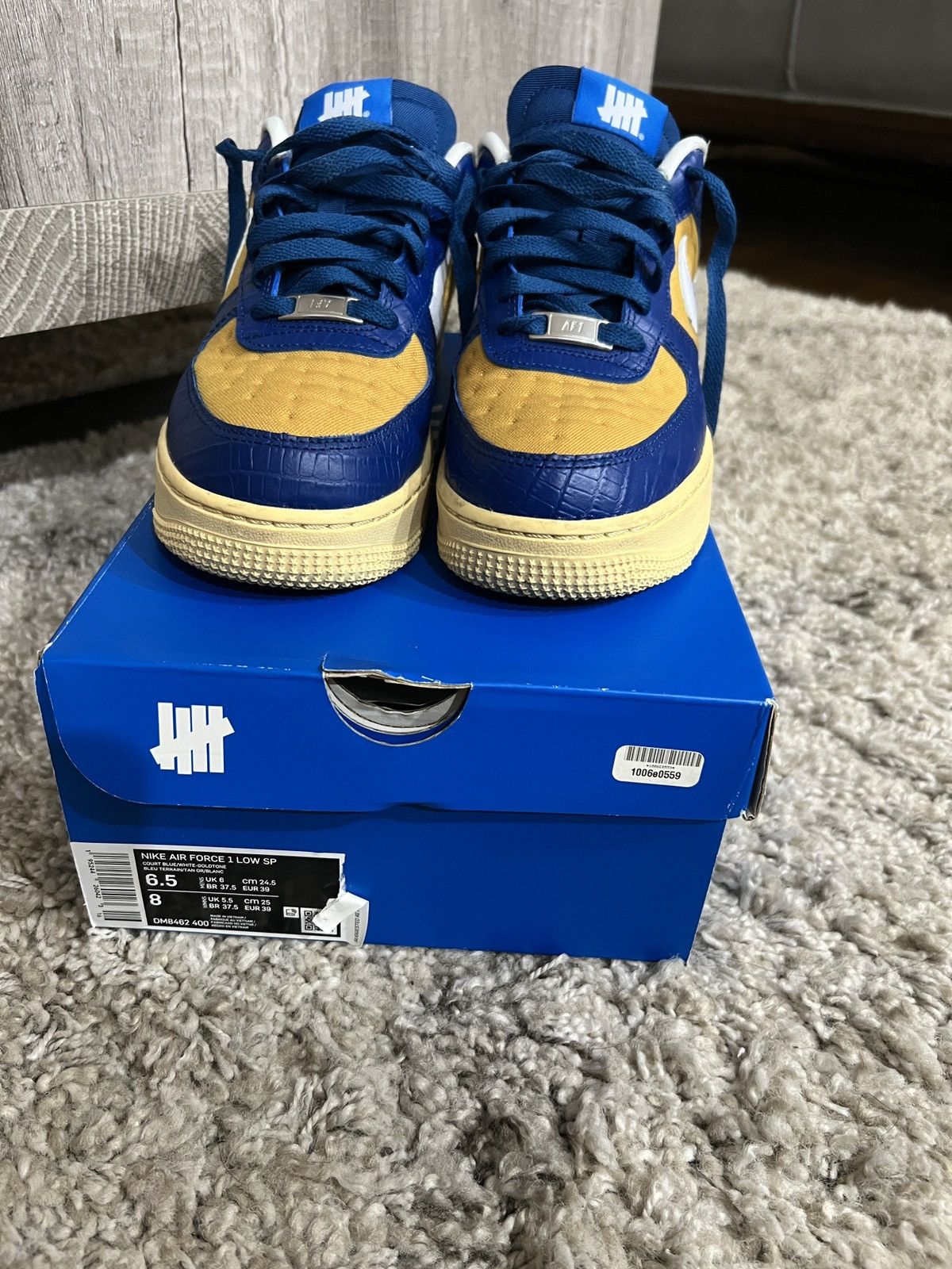 Nike × Undefeated Undefeated x Nike Air Forces 1 Low SP Size US 6.5 / EU 39-40 - 3 Thumbnail