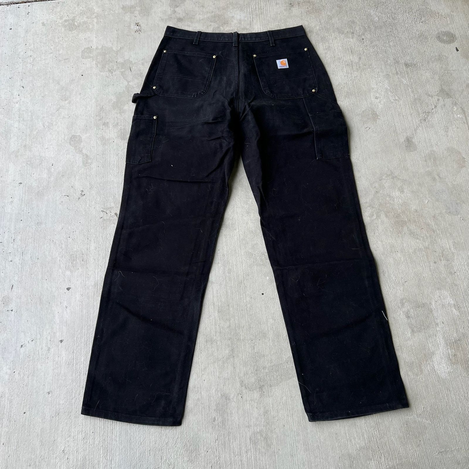 Carhartt × Vintage Carhartt black double knee work wear carpenter pants Size US 35 - 5 Thumbnail
