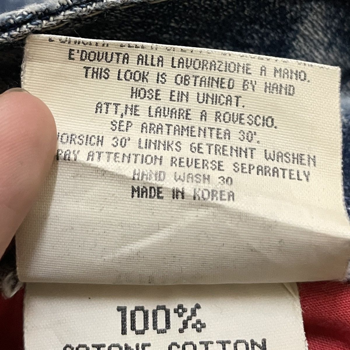 Japanese Brand Rare Vintage Japanese Brand Red Pepper Flared Jeans 1990s Size US 27 - 11 Thumbnail