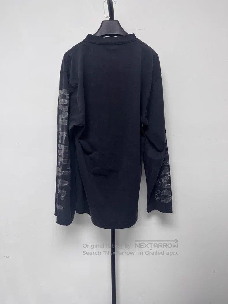 Balenciaga Balenciaga Sleeve Printed Asymmetrical Hem Knitted Oversiz Size US S / EU 44-46 / 1 - 2 Thumbnail