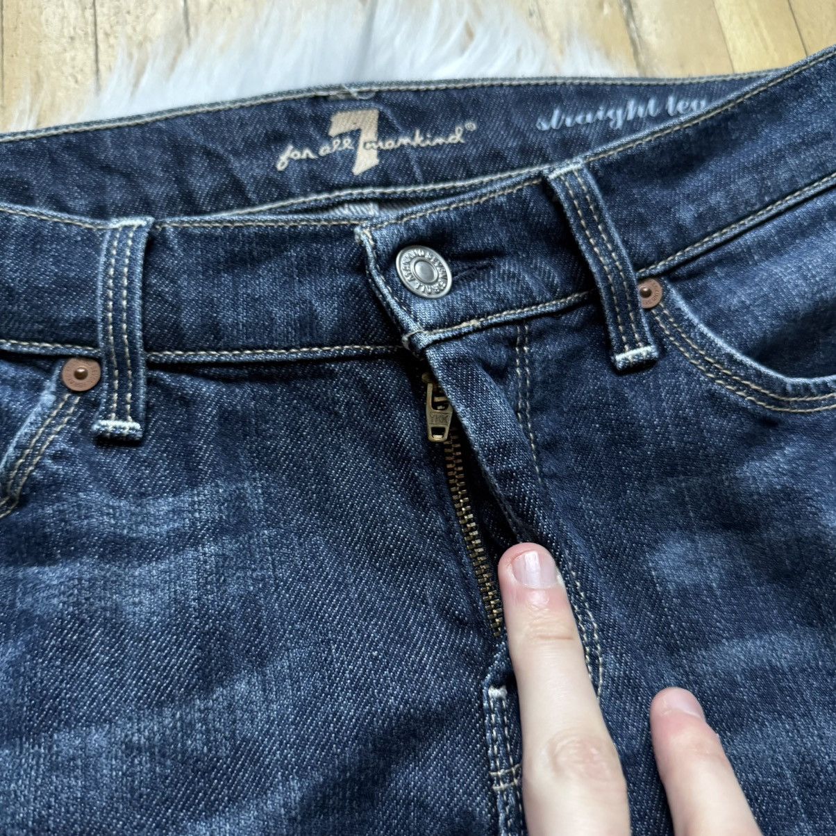 7 For All Mankind 📌 Vintage 90s 7 For All Mankind Straight leg Faded Jeans Size 28" / US 6 / IT 42 - 10 Thumbnail