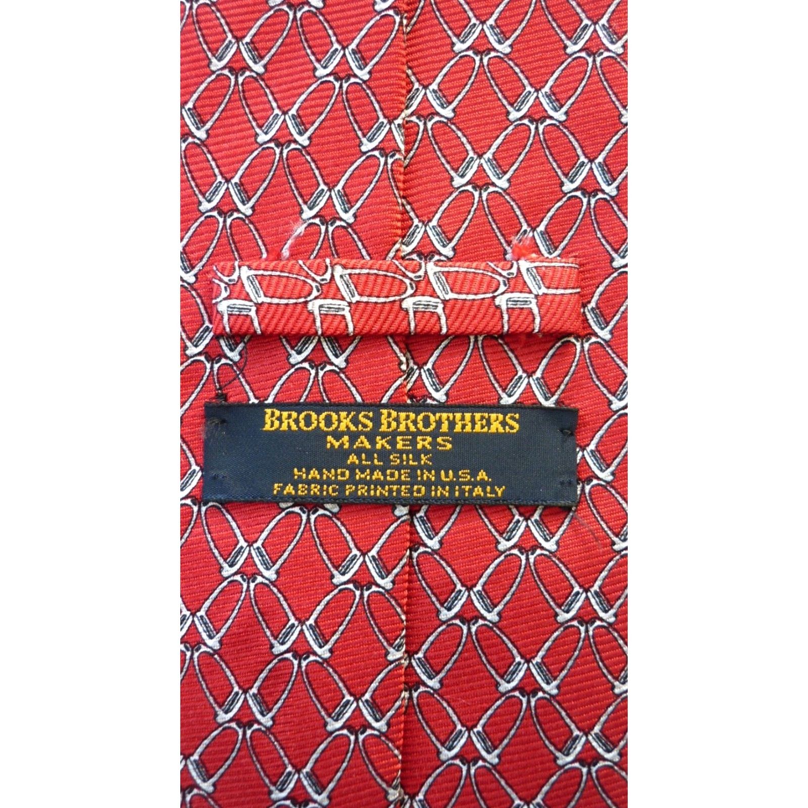 Brooks Brothers VINTAGE Brooks Brothers Makers Silk Tie Men’s Novelty Print Designer 100% Silk Red United States 57-60" Length 3.75" Width Size ONE SIZE - 5 Thumbnail