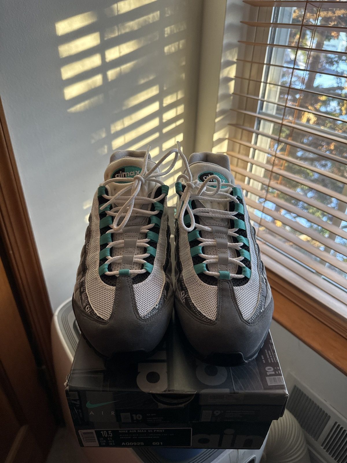 image of Nike Air Max 95 “We Love Nike” Jade Size 10.5 Shoes in Black, Men's