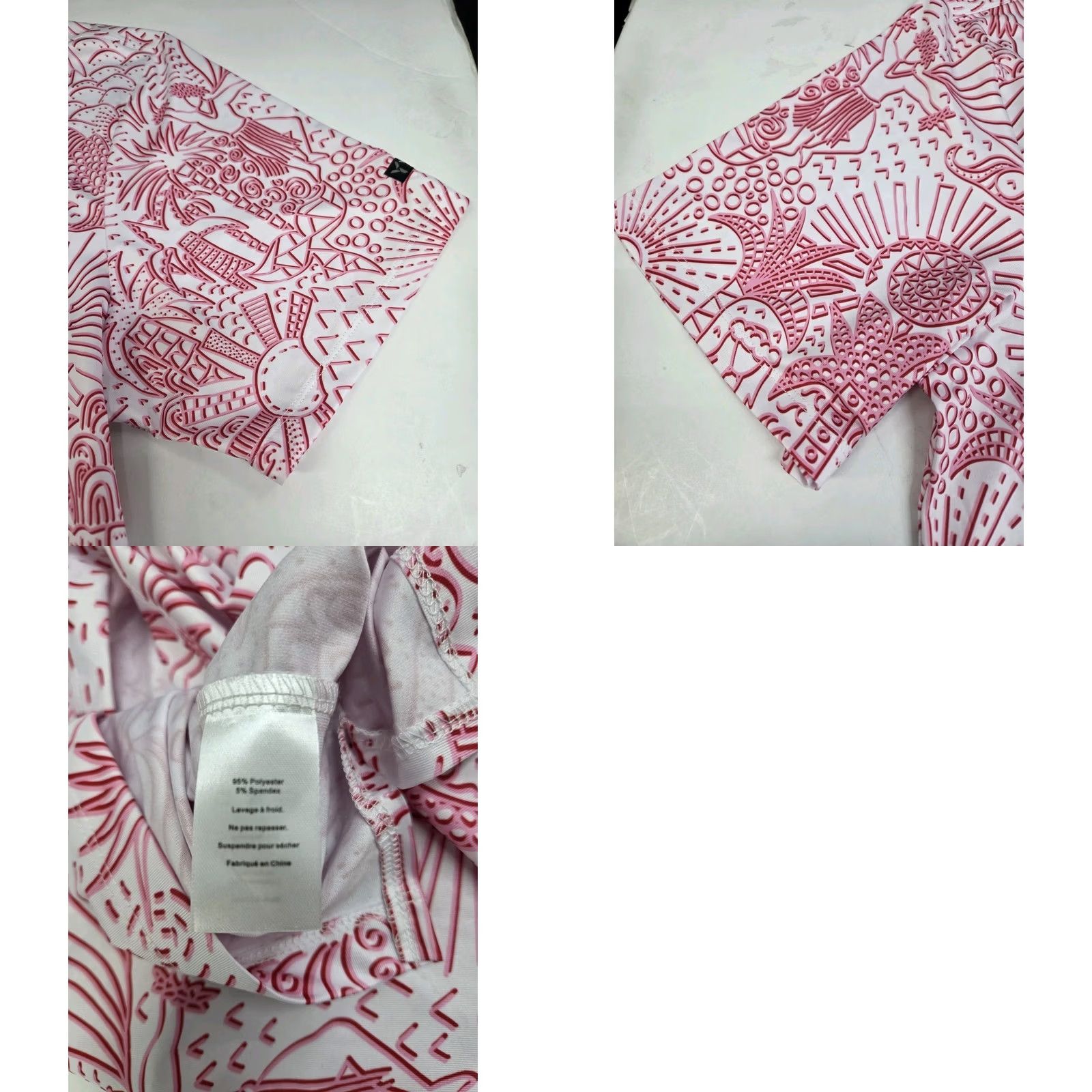 Vintage NWT Yatta Mens Premium Golf Polo Short Sleeve Pink/White XXL Hawaiian Floral Logo 7504 Men Regular Lightweight Breathable Stretch Polo Shirt Size US XXL / EU 58 / 5 - 8 Thumbnail