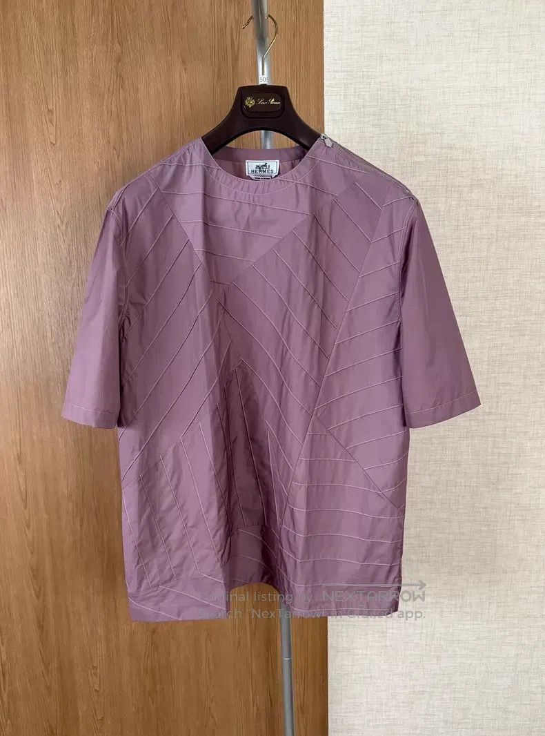 Hermes Hermes size 40 Men's exclusive short-sleeved shirt for spri Size US XXS / EU 40 - 1 Thumbnail