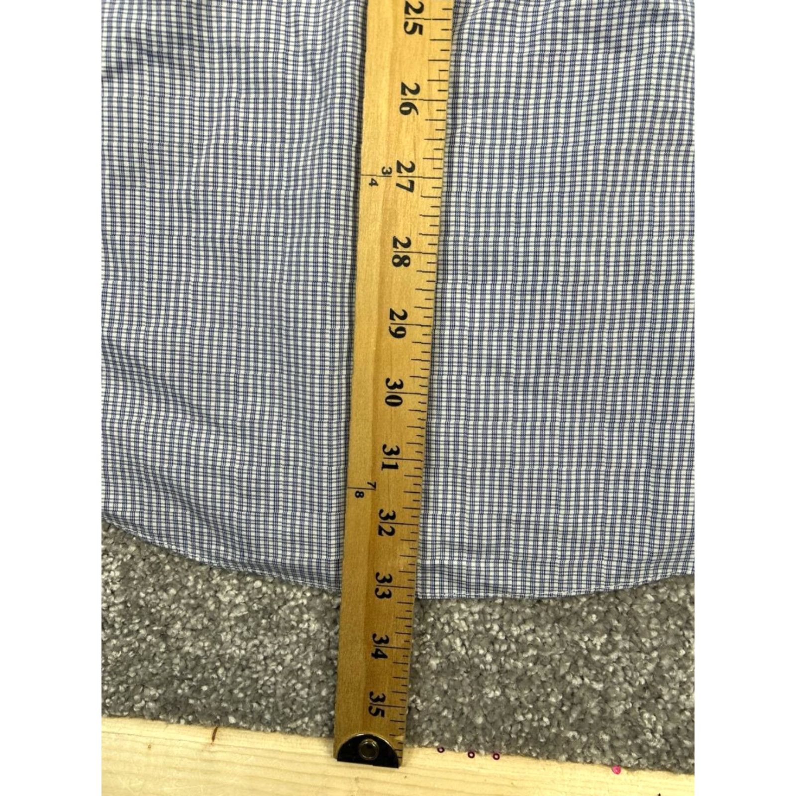 Brooks Brothers Brooks Brothers Dress Shirt Mens 16 Blue White Cotton Button Up Shirt Busy? (Note: must only use original words) Size 42R - 7 Thumbnail