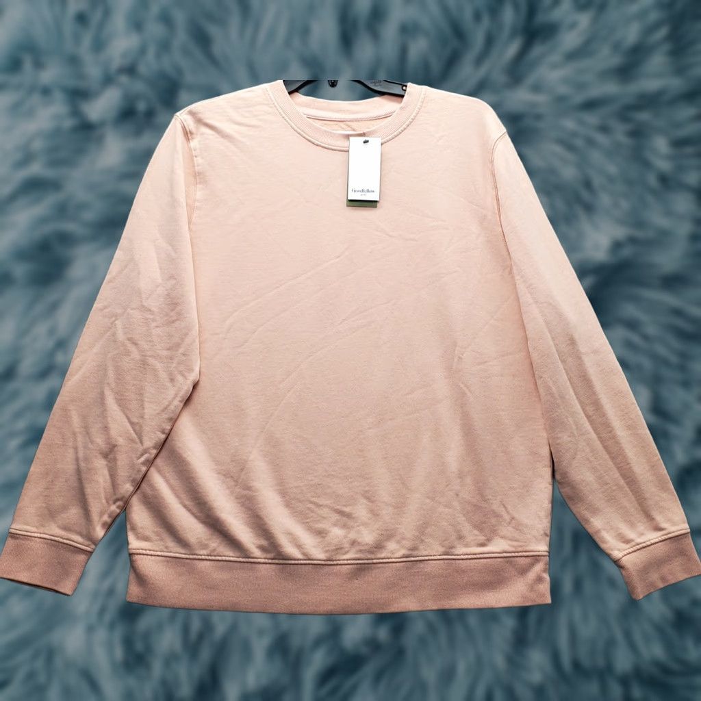 Vintage Goodfellow & Co Sweatshirt Womens XL Pink Fleece Premium Crew Neck Pullover Size XL / US 12-14 / IT 48-50 - 1 Thumbnail