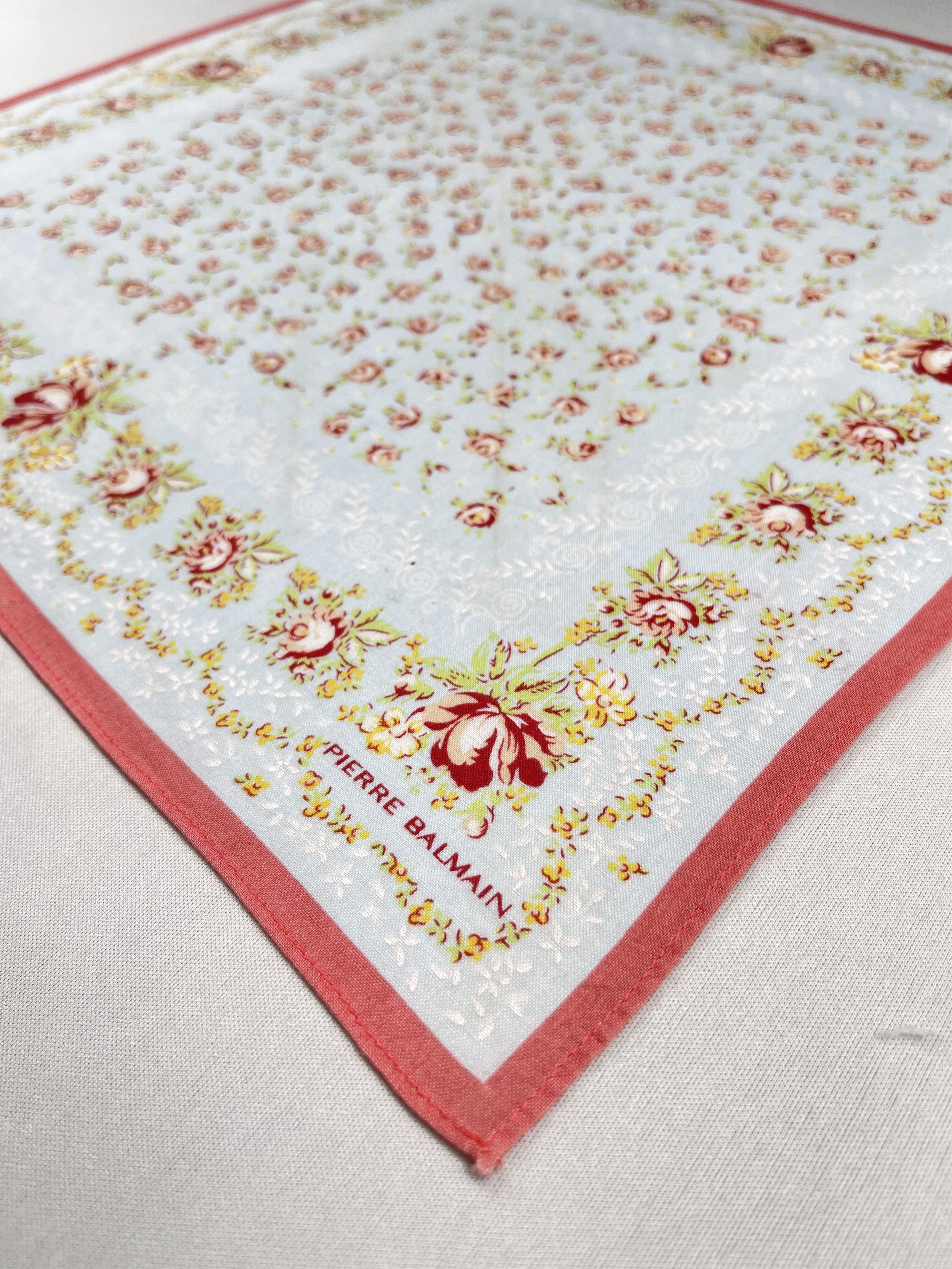 Pierre Balmain Vtg Pierre Balmain Handkerchief Pocket Square Bandana HM0051 Size ONE SIZE - 3 Thumbnail
