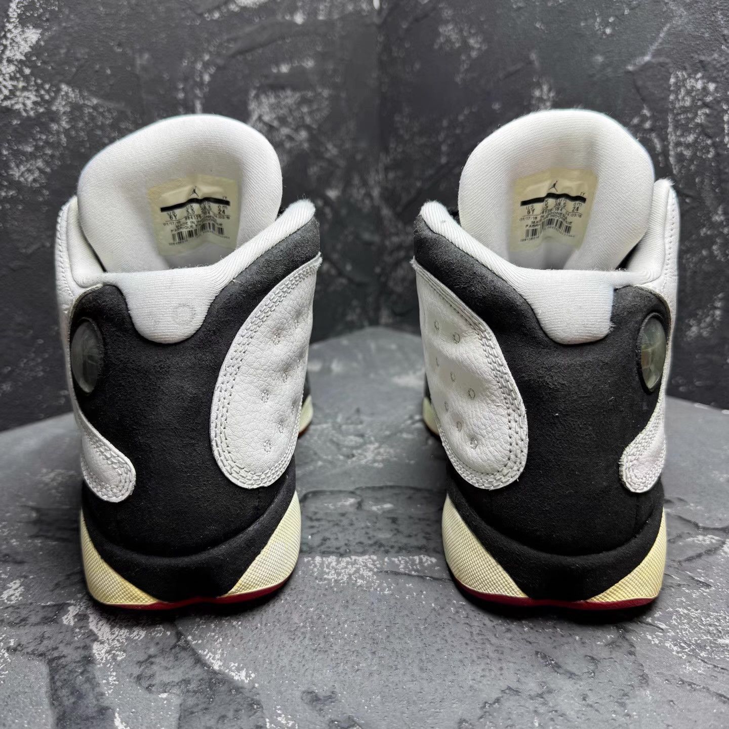 Nike Air Jordan 13 Black & White Panda Q10 Size US 8.5 / IT 38.5 - 6 Thumbnail