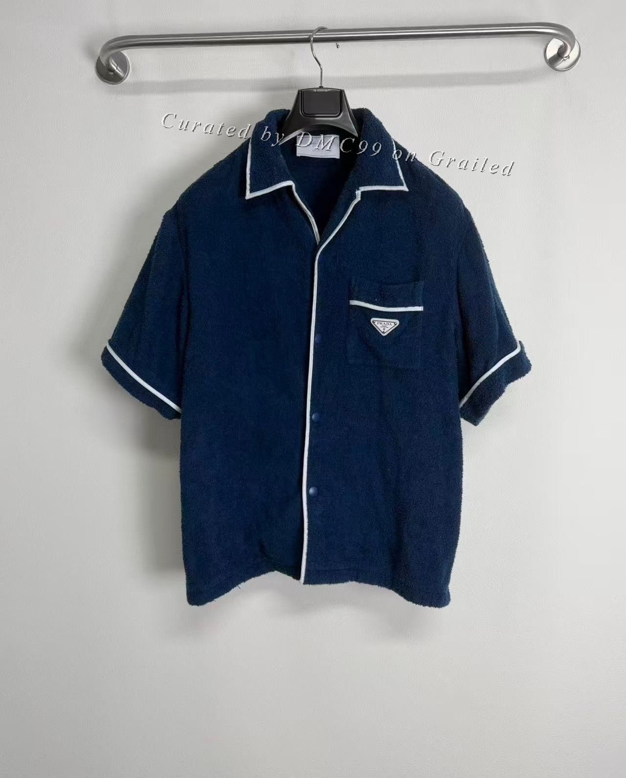 Prada Prada Triangle Logo Towel Short Sleeve Shirt Size US L / EU 52-54 / 3 - 1 Thumbnail