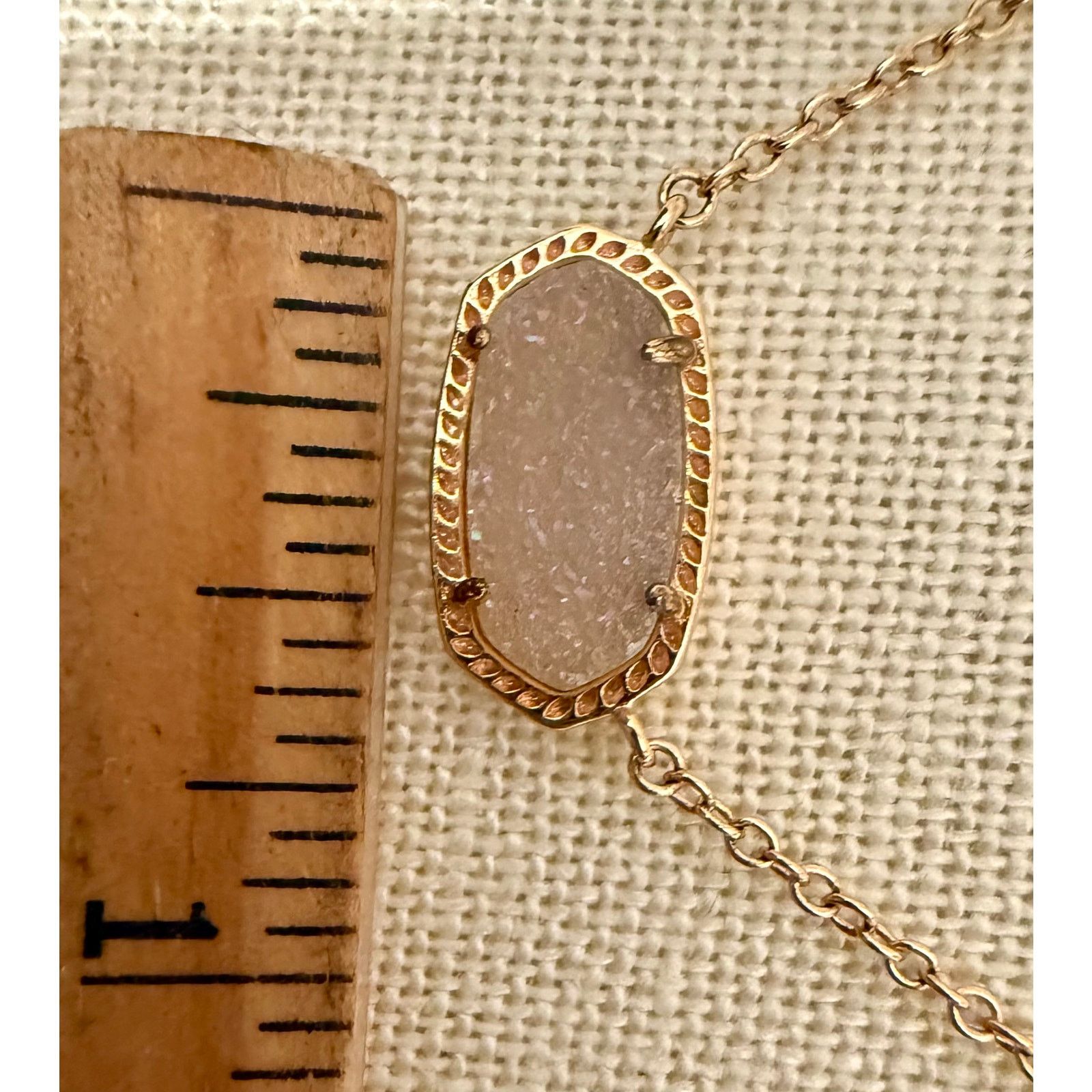 Kendra Scott Authentic Kendra Scott Druzy Necklace Gold Tone 20” Signed Size ONE SIZE - 4 Thumbnail