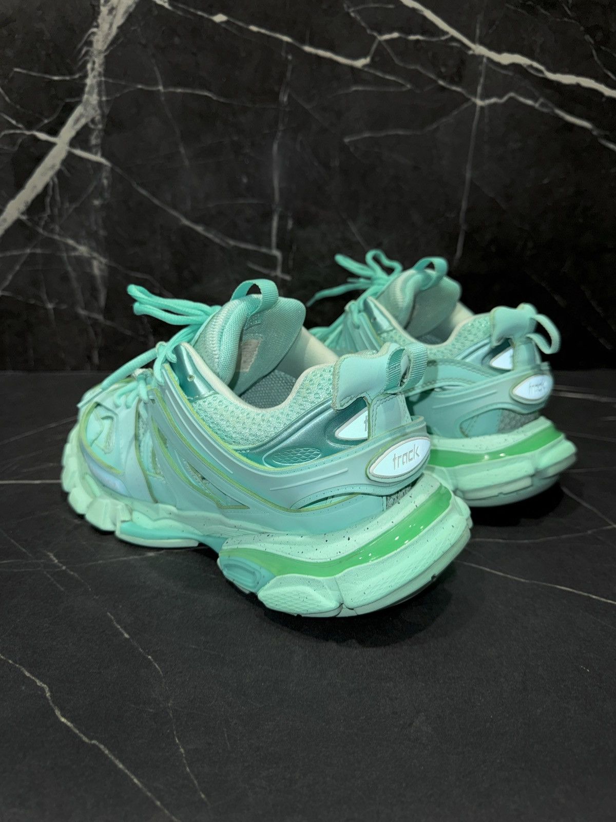 Balenciaga Balenciaga Track Recycled Mint Sneakers Size US 7 / EU 40 - 5 Thumbnail