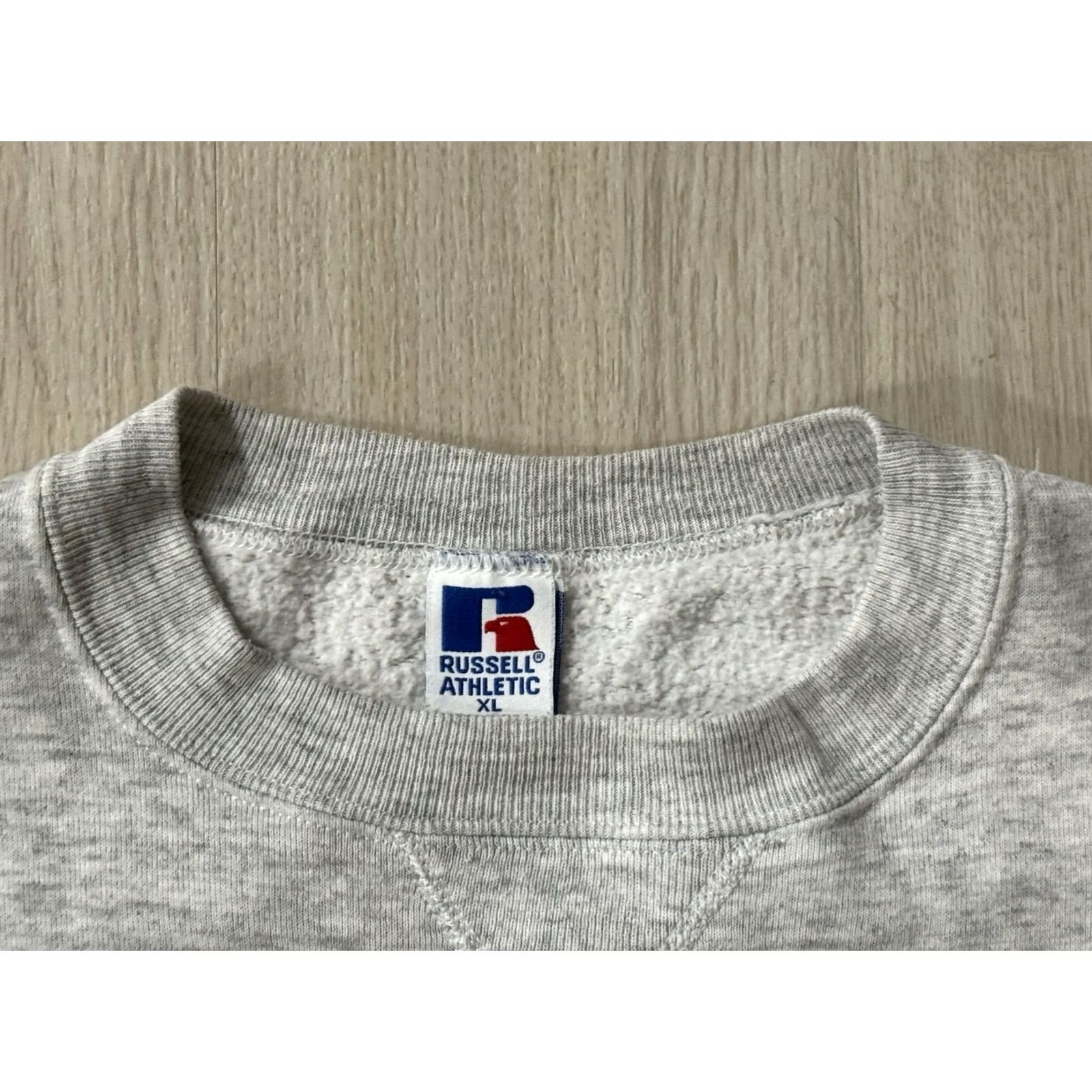 Russell Athletic VINTAGE Texas Longhorns UT Embroidered Logo Crewneck Sweatshirt XL Russell Athletic, Gray, Fleece, 90s, Unisex Adults Size US XL / EU 56 / 4 - 6 Thumbnail
