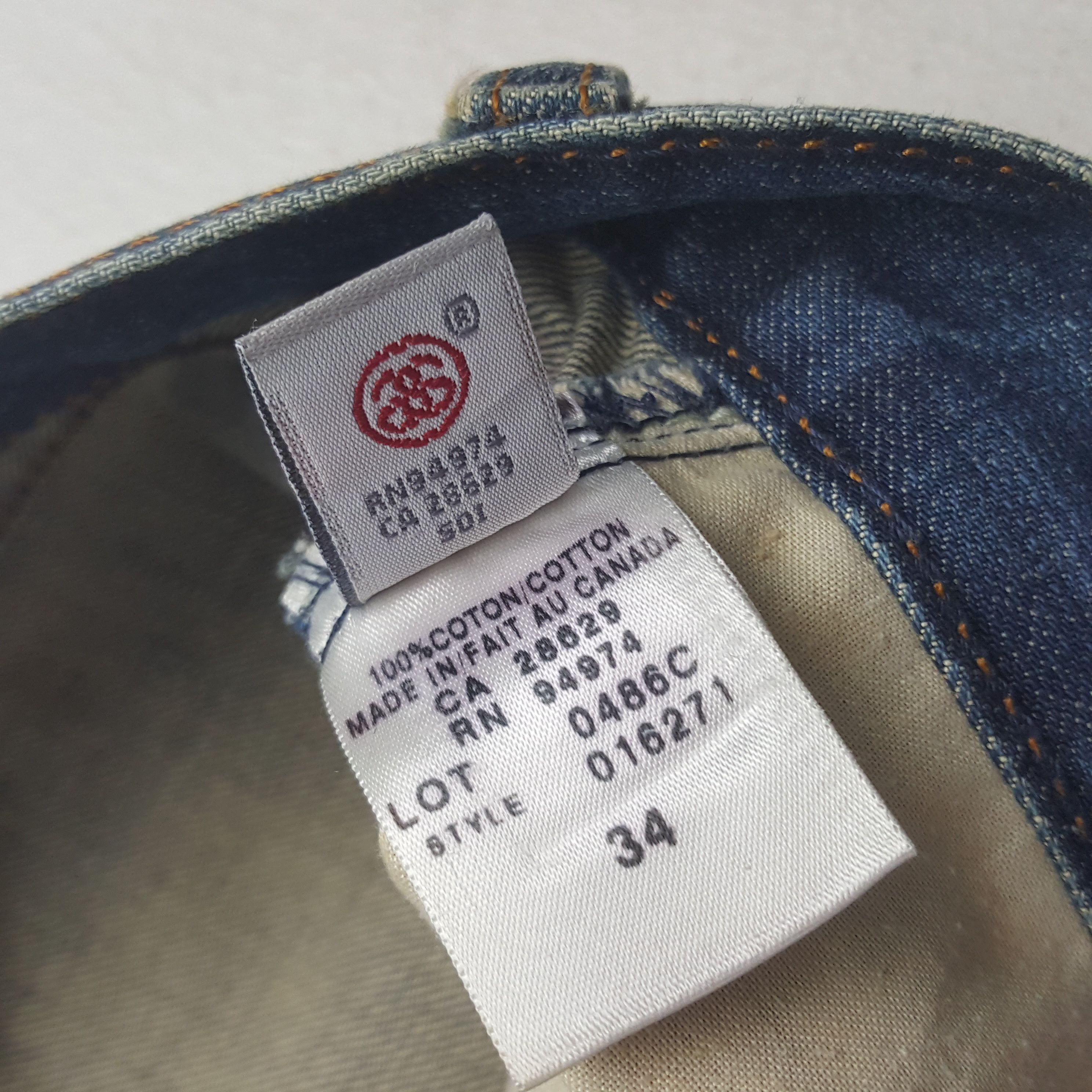 Stussy × Vintage Vintage Stussy Garment Workgear Custom Logo Denim Jeans Size US 33 - 14 Thumbnail