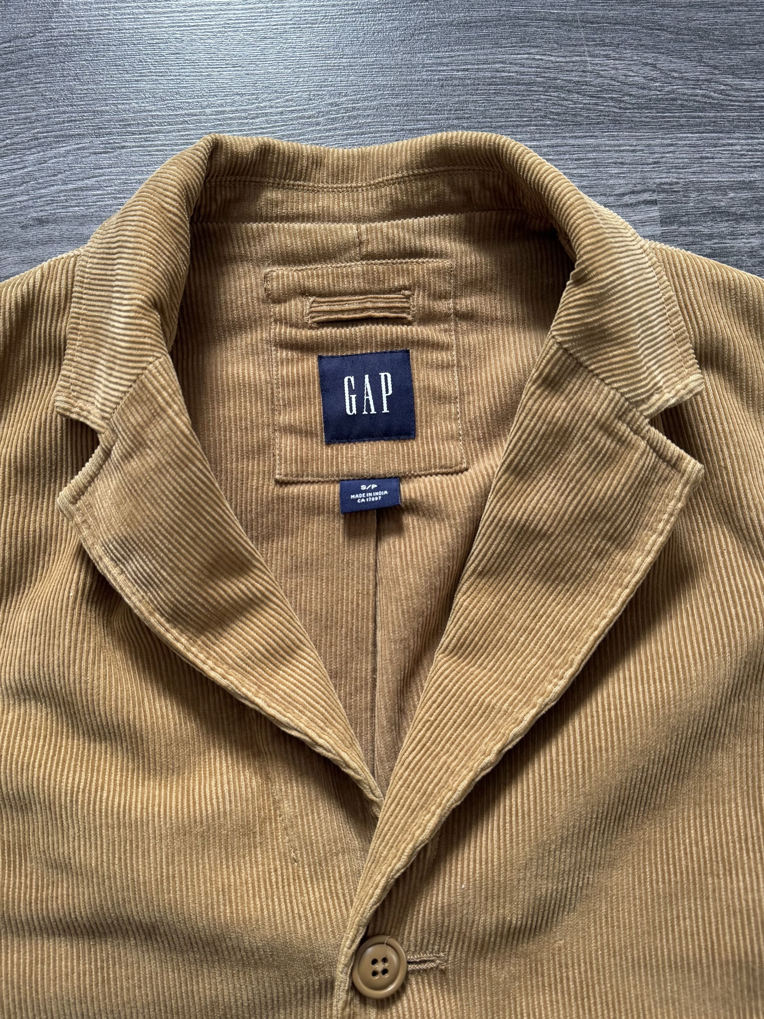 Gap Vintage Gap Button Jacket Corduroy Beige Blazer Coat Size US S / EU 44-46 / 1 - 8 Thumbnail